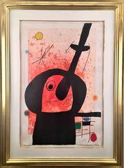 Joan Miro, "Le Penseur Puissant", etching, hand signed