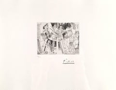 Picasso, Peintre espagnol faisant le portrait d'une femme nue from 347 Series