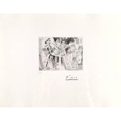 Peintre espagnol faisant le portrait d'une femme nue from 347 Series 4