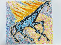 Salvador Dali, Le Girafe en Feu (Giraffe Afire) from Le Jungle Humaine