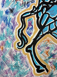 Salvador Dali, Le Girafe en Feu (Giraffe Afire) from Le Jungle Humaine