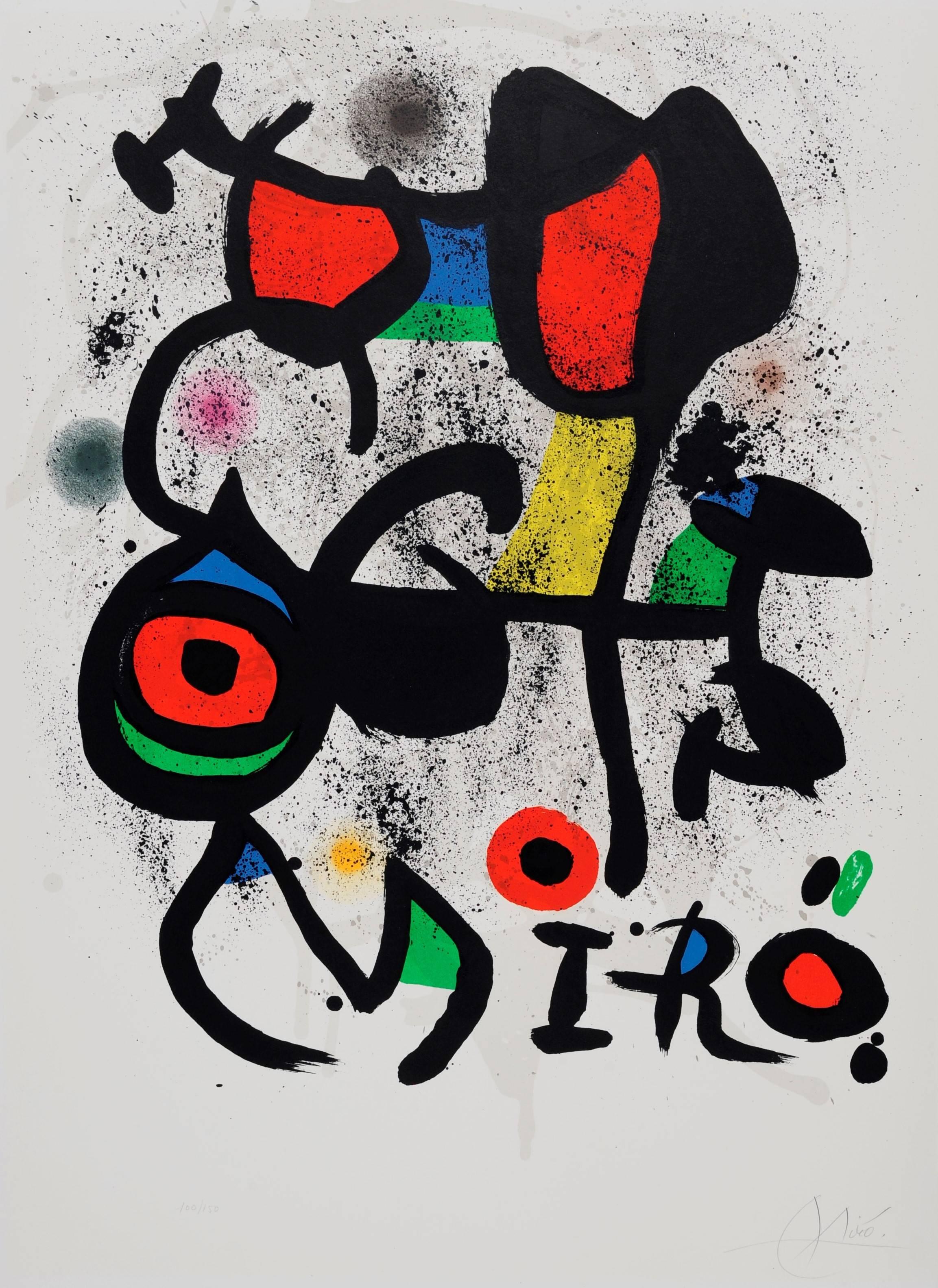 Joan Miró Abstract Print - For the exhibition "Bronzes"
