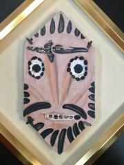 Pablo Picasso, "Lozenge with Mask", ceramic, clay