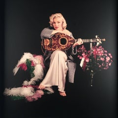 Vintage Milton Greene, "Marilyn with Lute", cibachrome print from original transparency