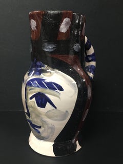Pablo Picasso, Unique variant of "Tête peinte" (Painted Face), pitcher, ceramic