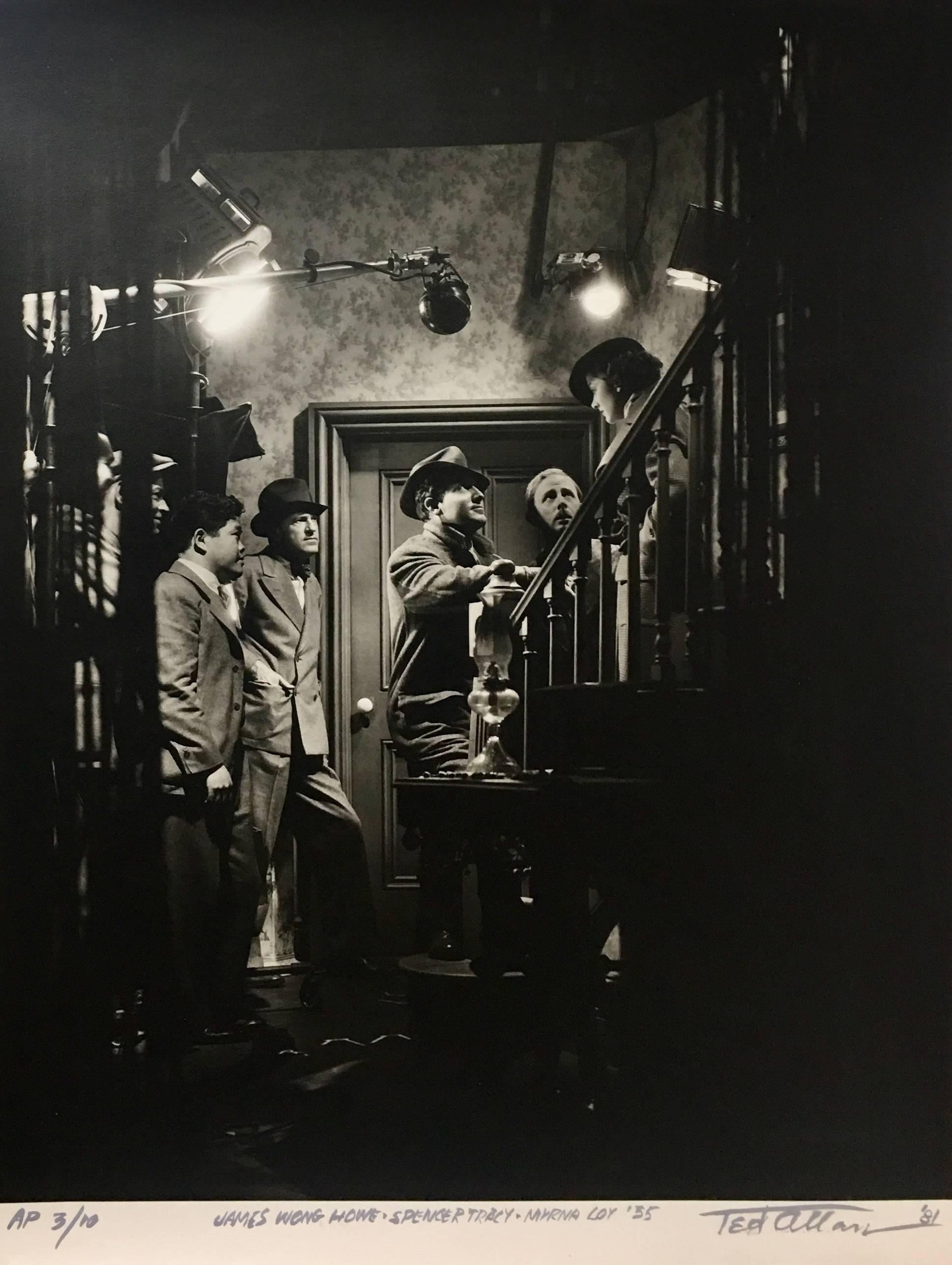 Portrait Photograph di Ted Allan - James Wong Howe, Spencer Tracy e Myrna Loy