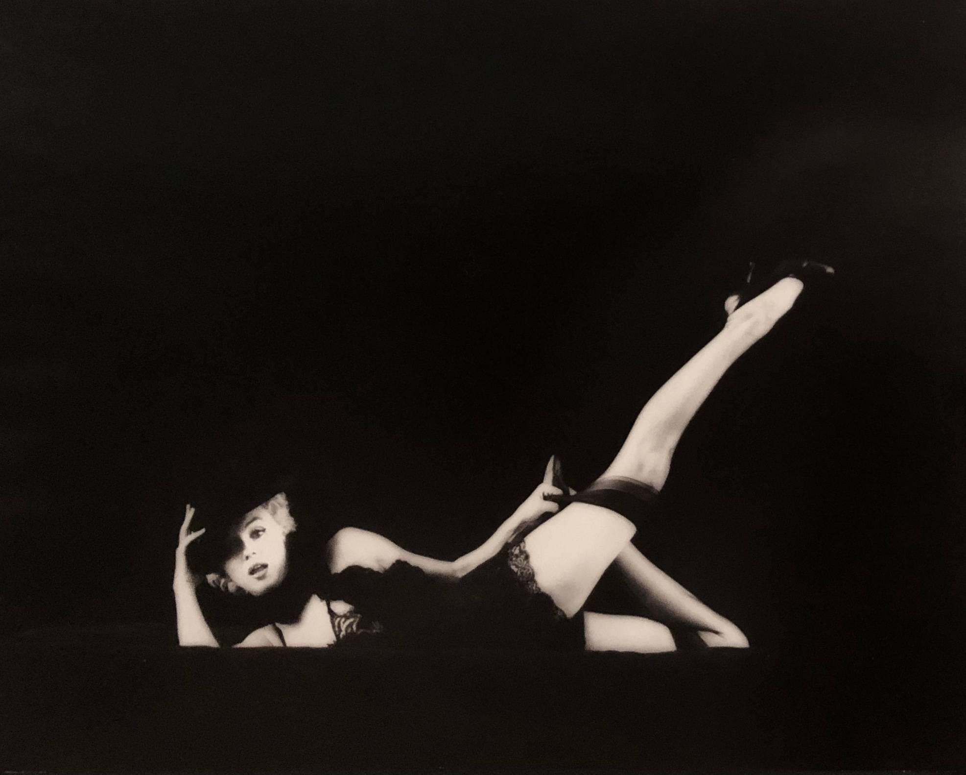 Milton Greene Figurative Photograph - Leg Up from The Black Sitting