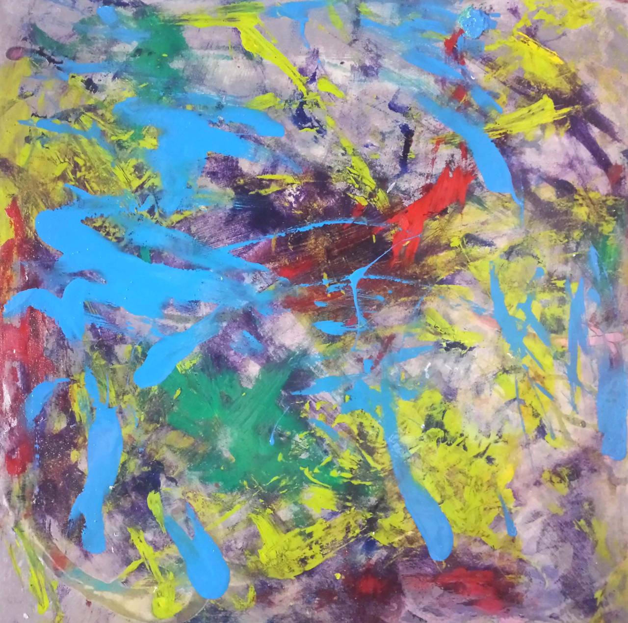 Mirtha Moreno Abstract Painting – Risilienz – die Wurzel der Stärke