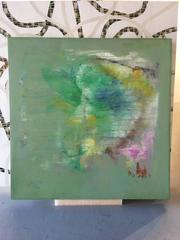 Original Acrylic Painting Titled Wise Green