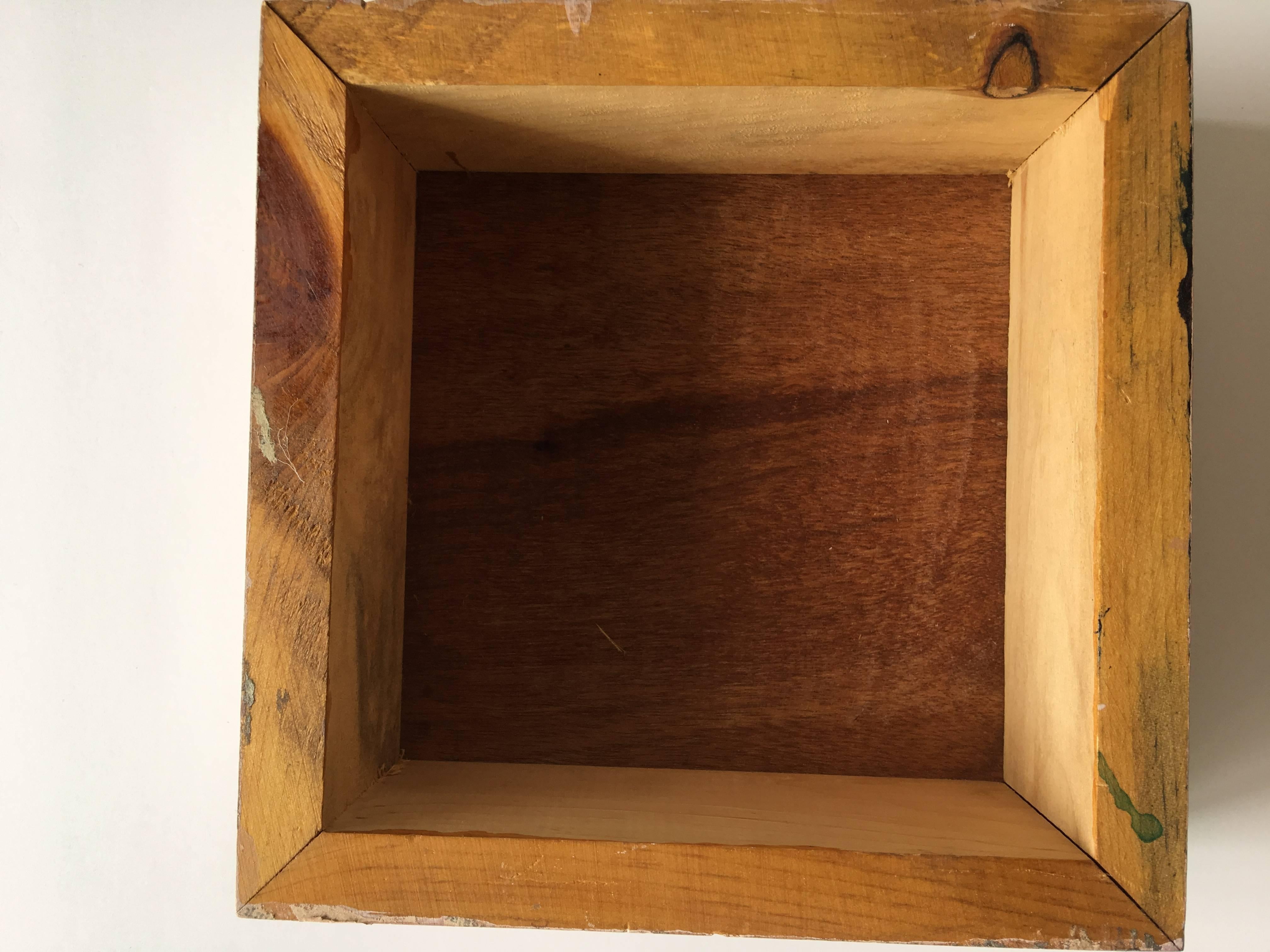 Small Box Series, Box Study 1, Acrylic on panel 

Mary Lou Siefker is 87 year old Broward County Artist that has been exhibiting her work since 1977. She has won numerous awards and fellowships. “Her canvases often break the barrier between