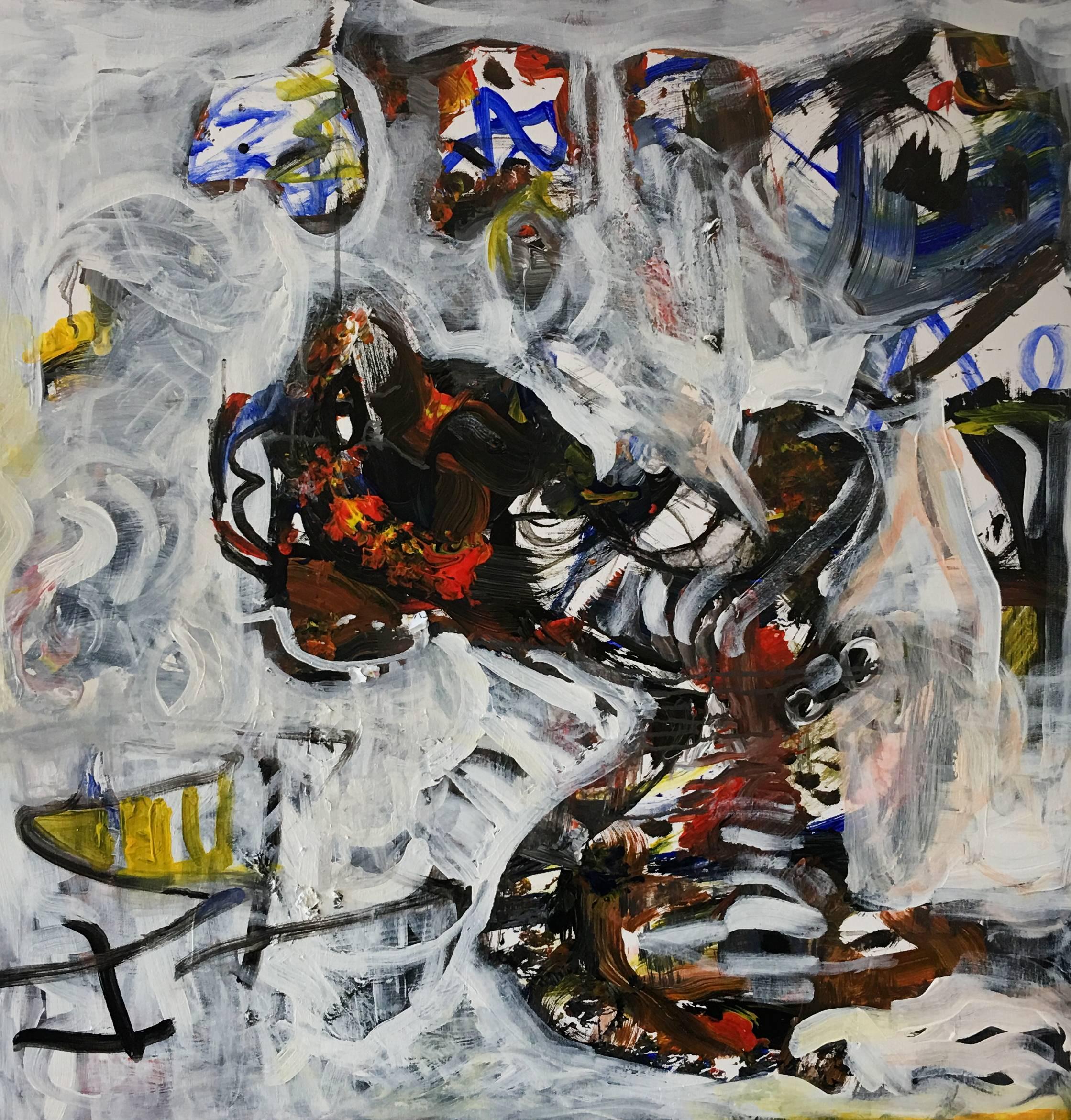 Fern Samuels Abstract Painting – Abstrakt ohne Titel