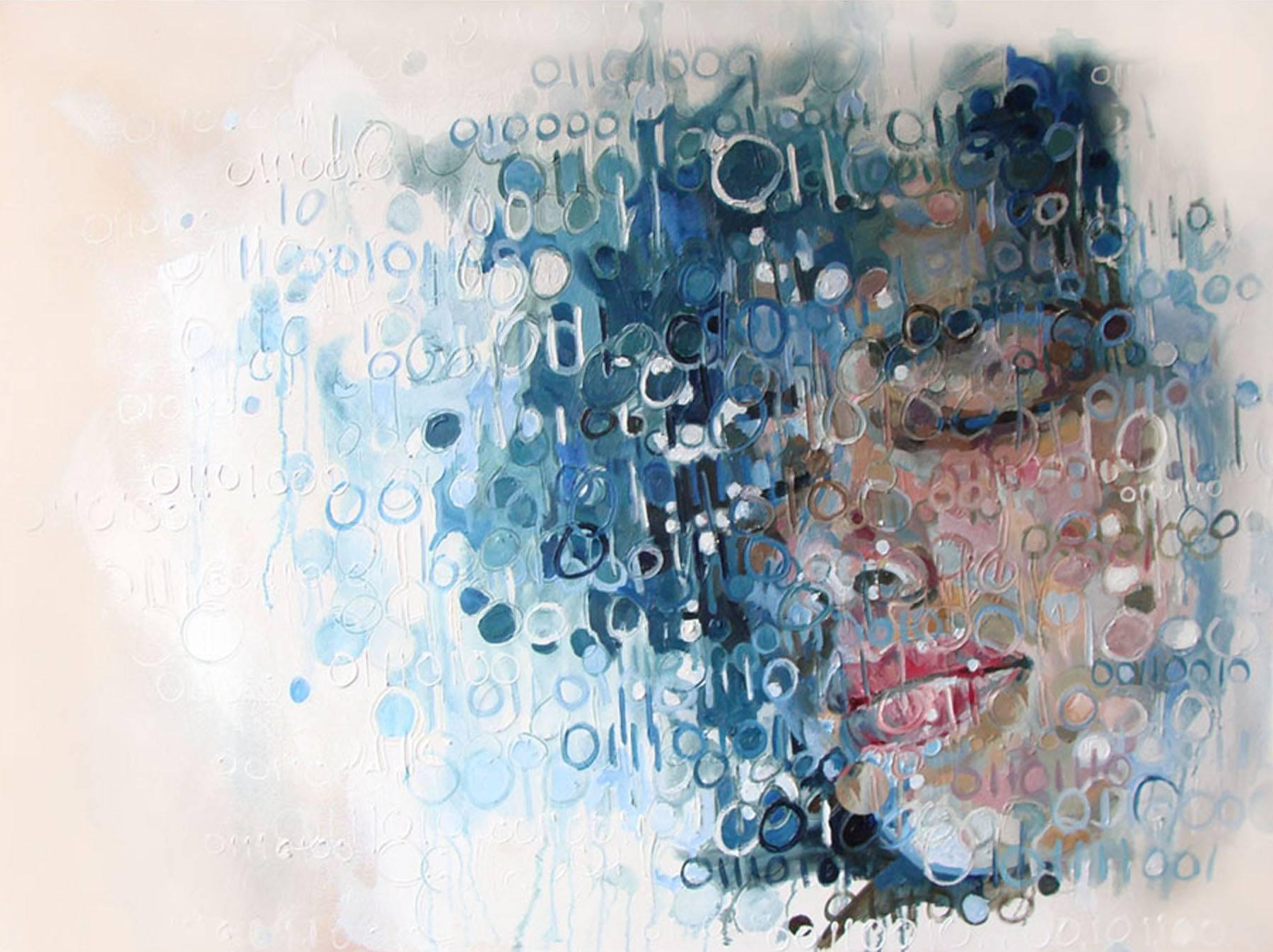 Christina Major Figurative Painting – Öl auf Leinwand mit dem Titel: „Komponenten des Selbst“