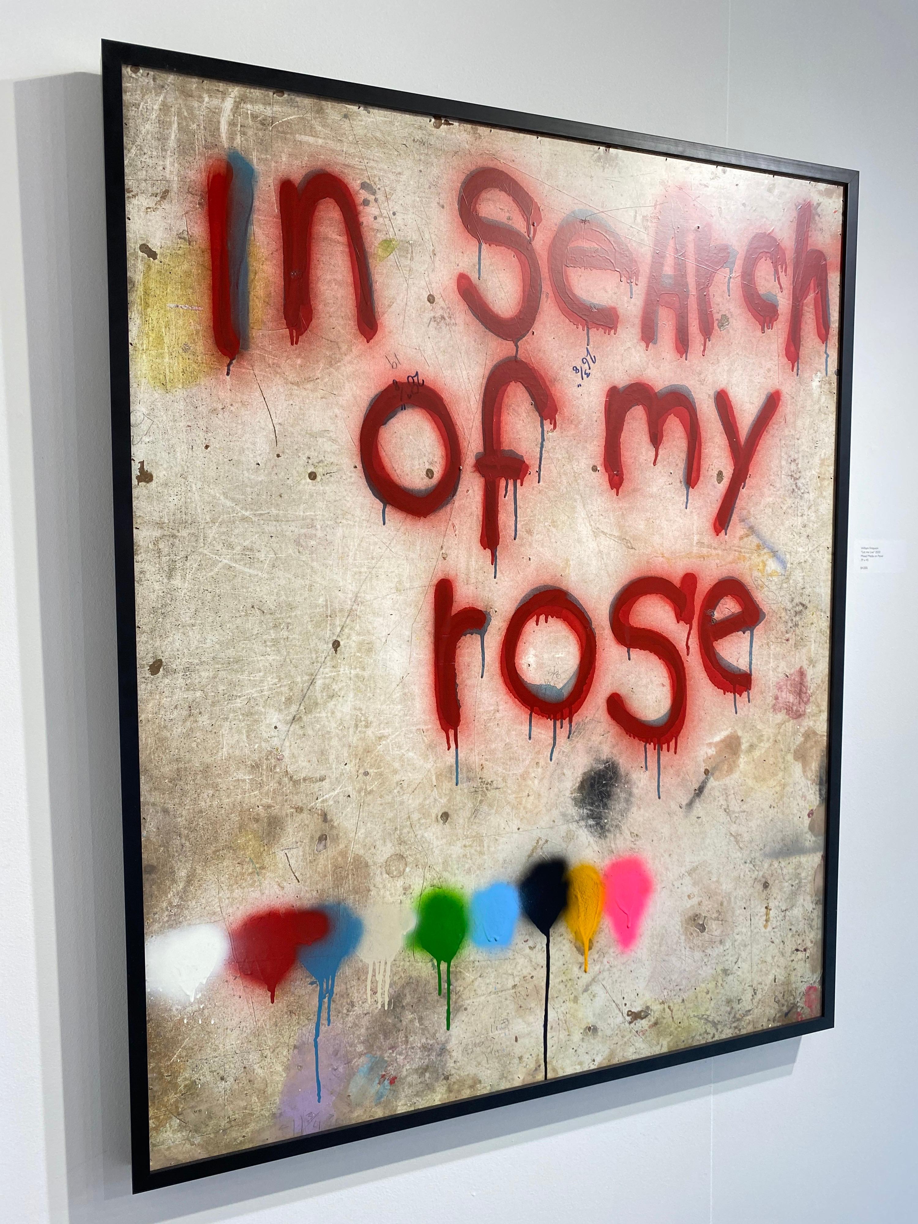 Gemälde auf Tafel mit dem Titel „In Search for my Rose“ im Angebot 2