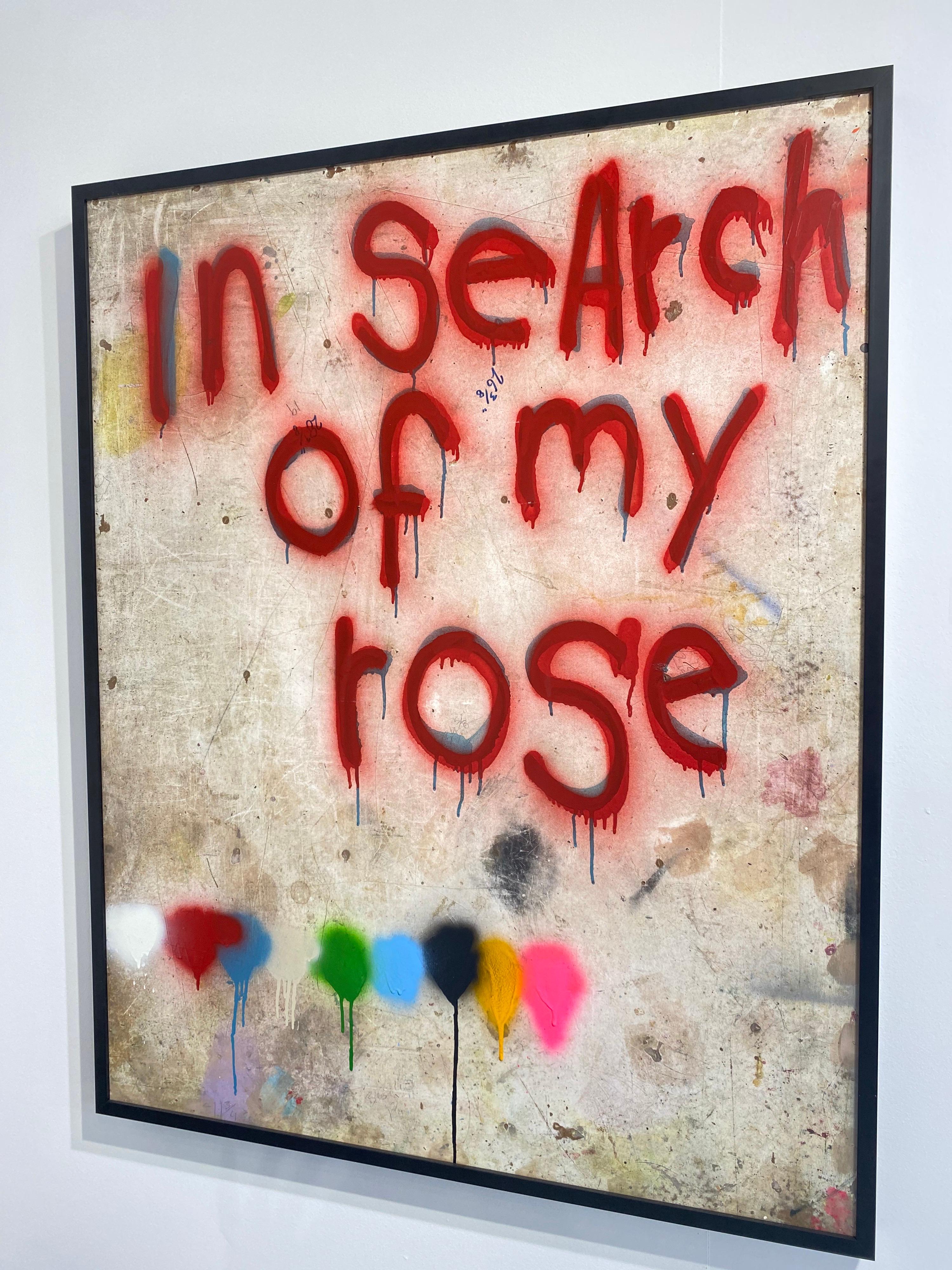Gemälde auf Tafel mit dem Titel „In Search for my Rose“ im Angebot 3
