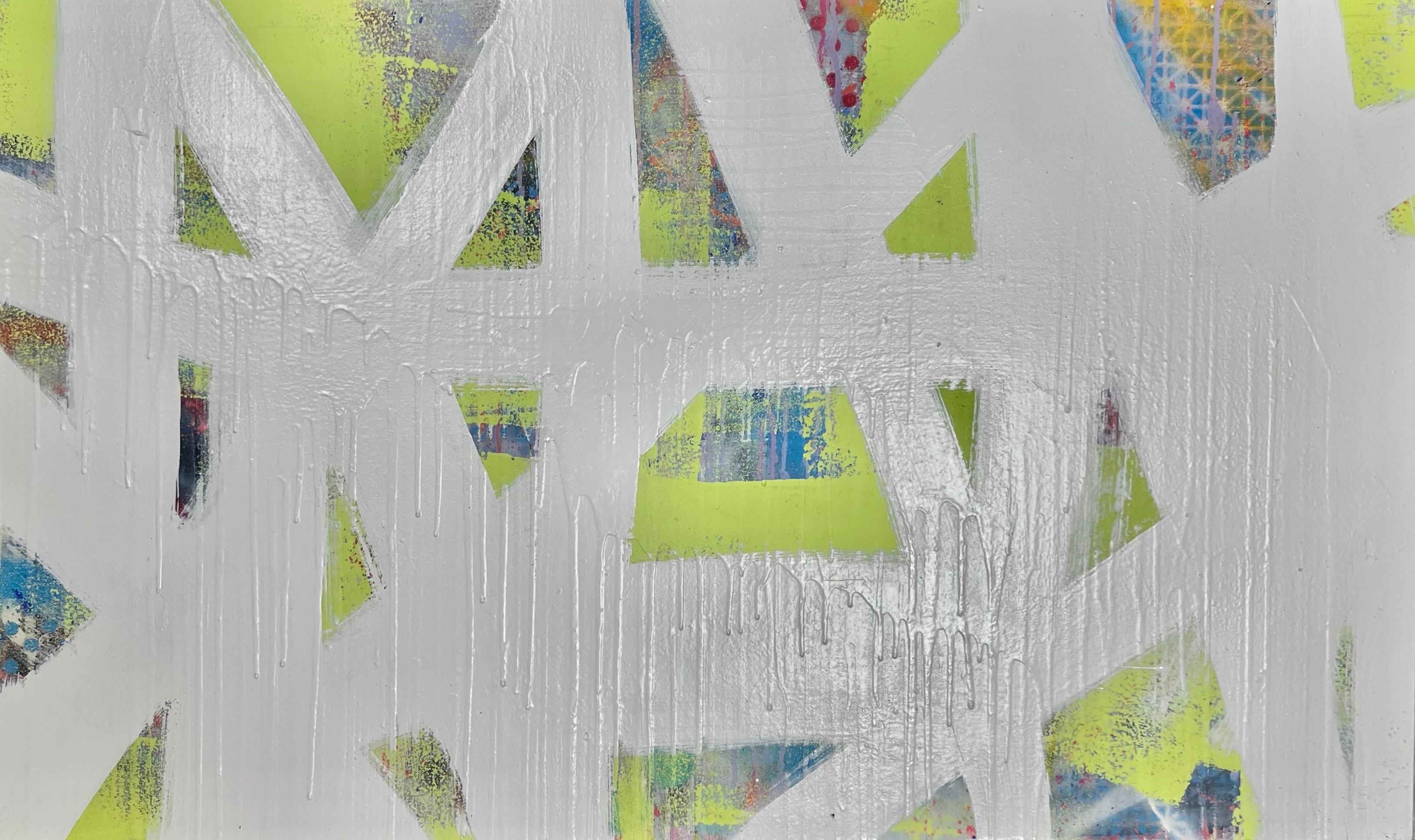Öl auf Leinwand mit dem Titel Remix III (Abstrakt), Painting, von Mirtha Moreno