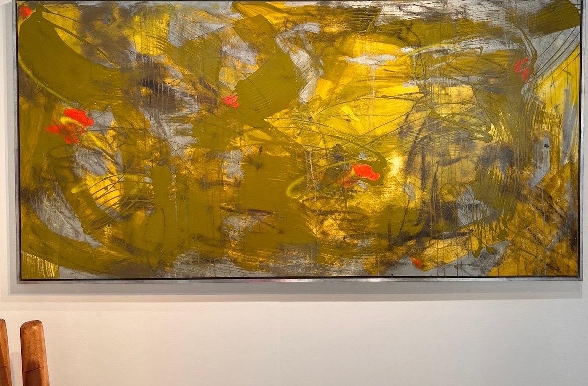 Pittura ad olio originale su pannello intitolata: AbEx 211 in vendita 6