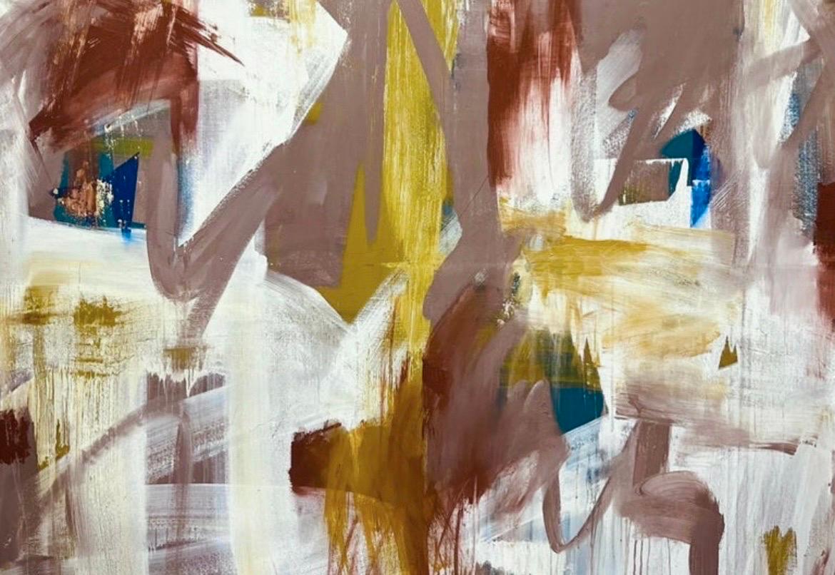 Abstract Painting di Mirtha Moreno - Pittura a olio di grandi dimensioni intitolata "AbEx 205