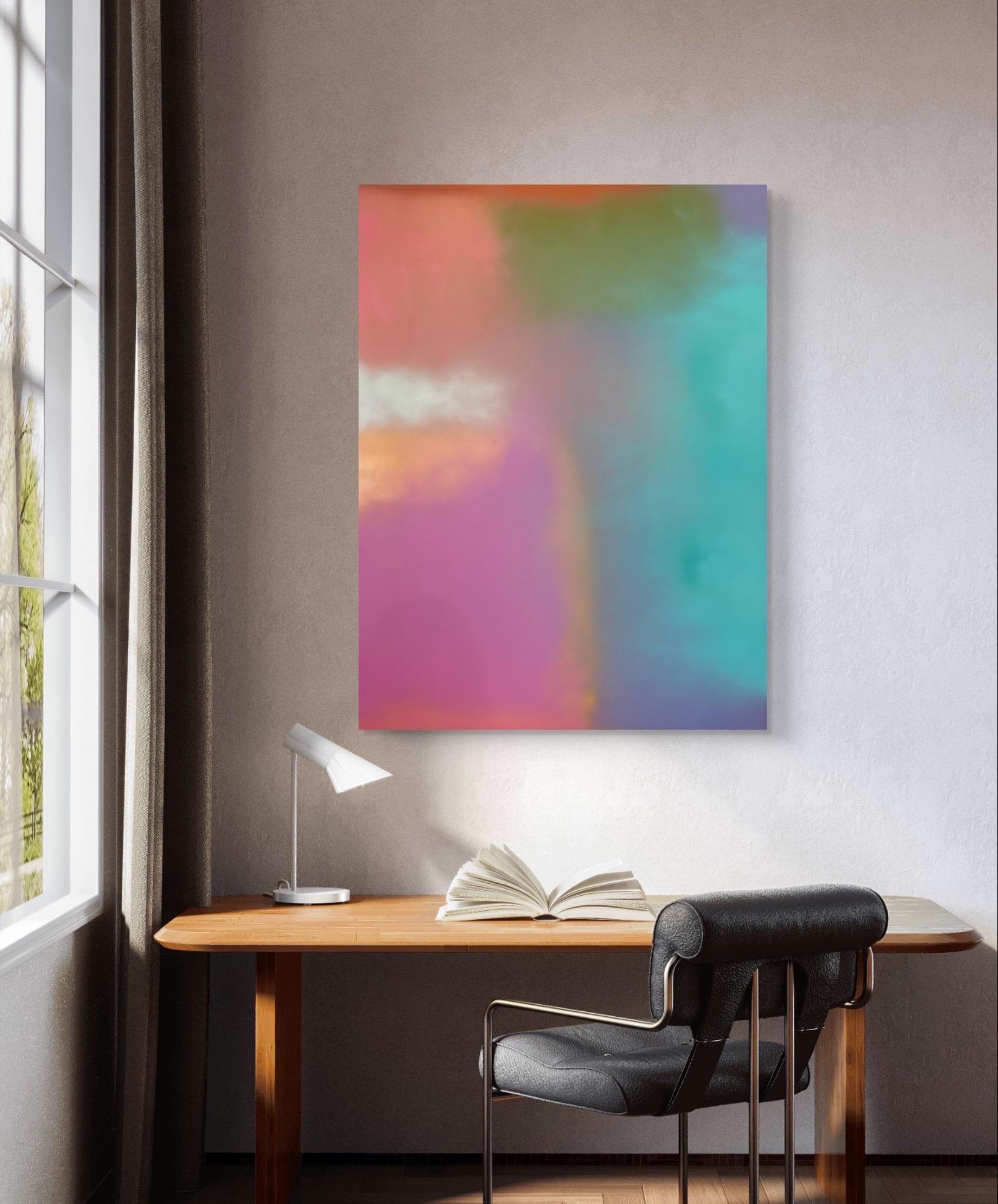 Pittura acrilica su pannello di legno intitolata 