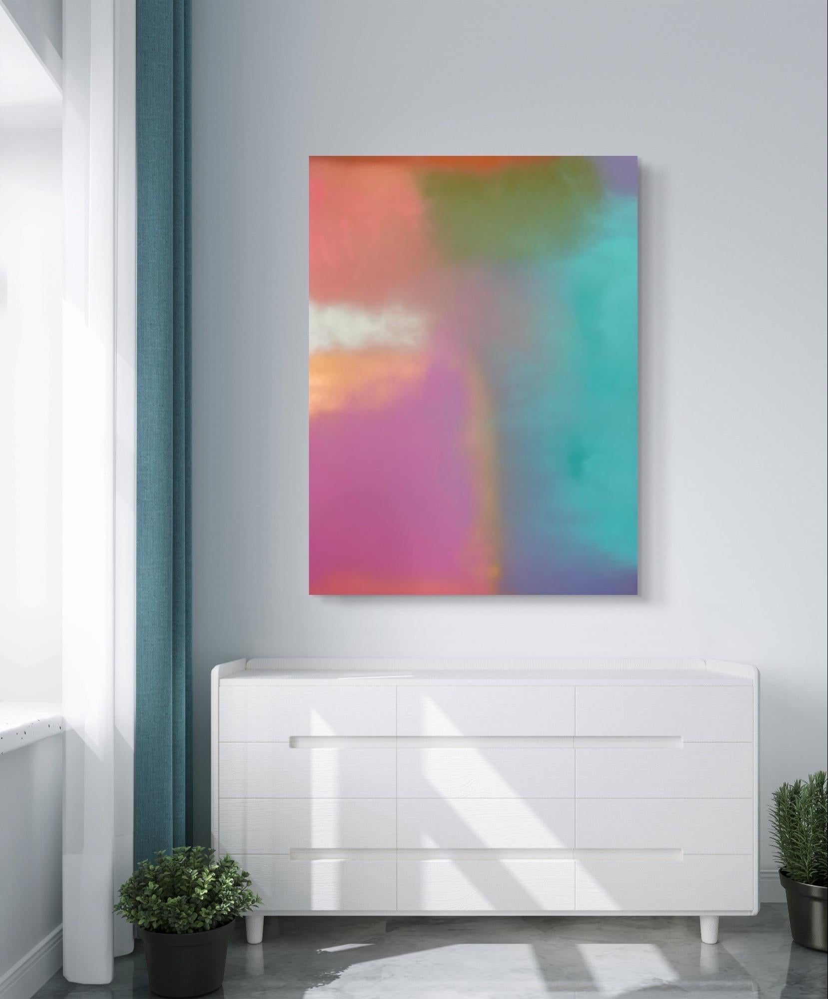 Pittura acrilica su pannello di legno intitolata 