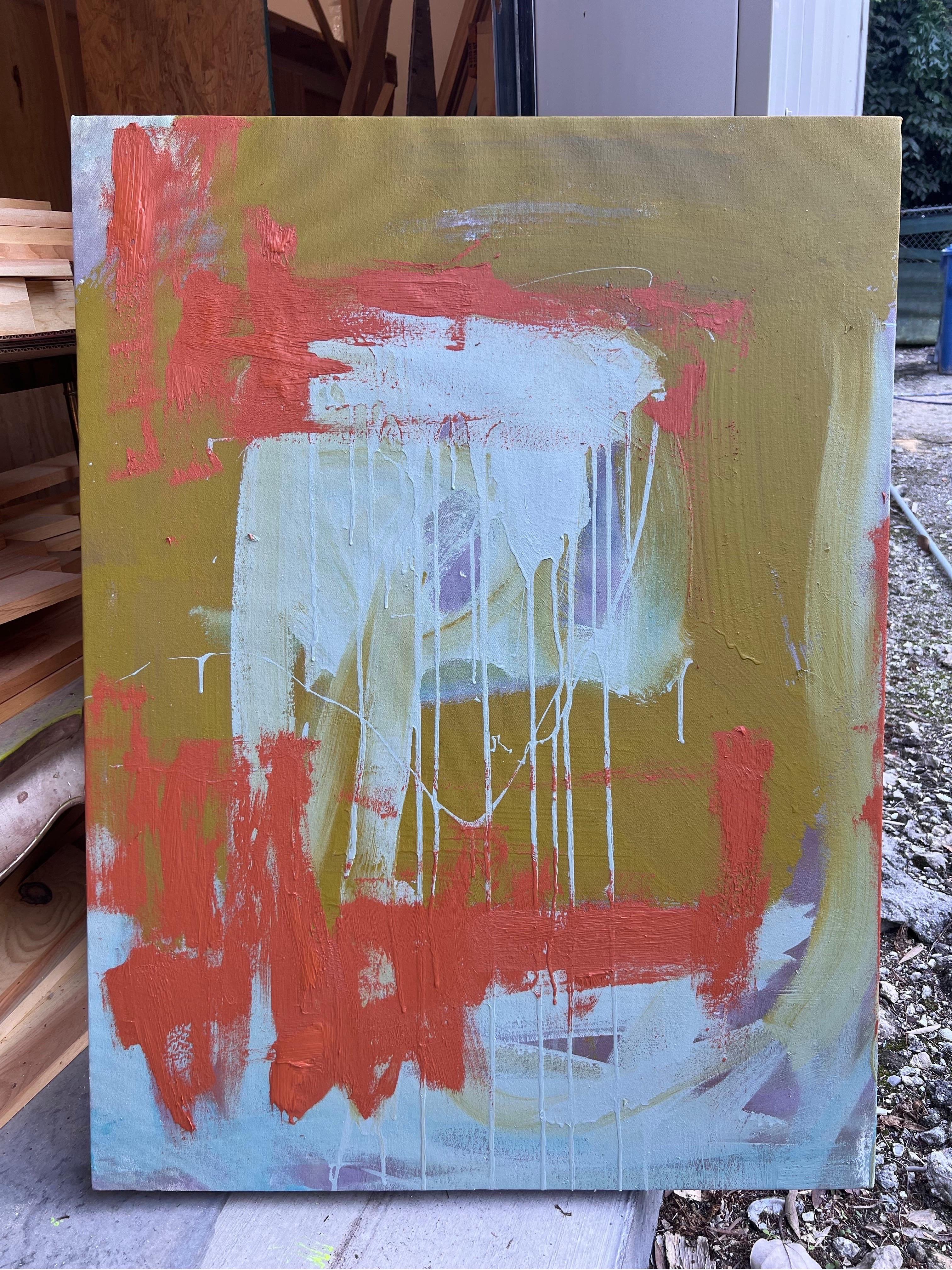Pittura a tecnica mista su tela dal titolo 