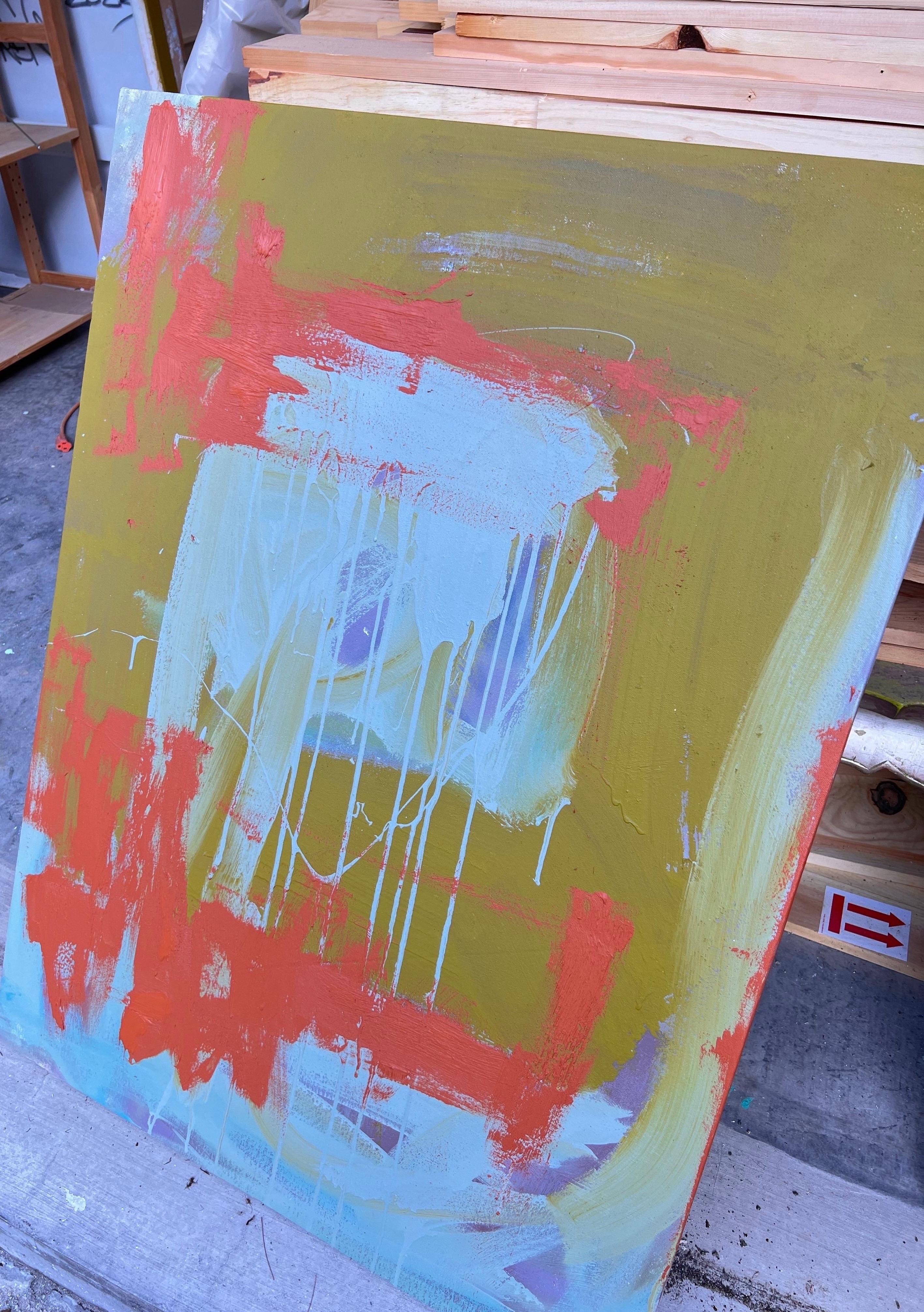 Pittura a tecnica mista su tela dal titolo 