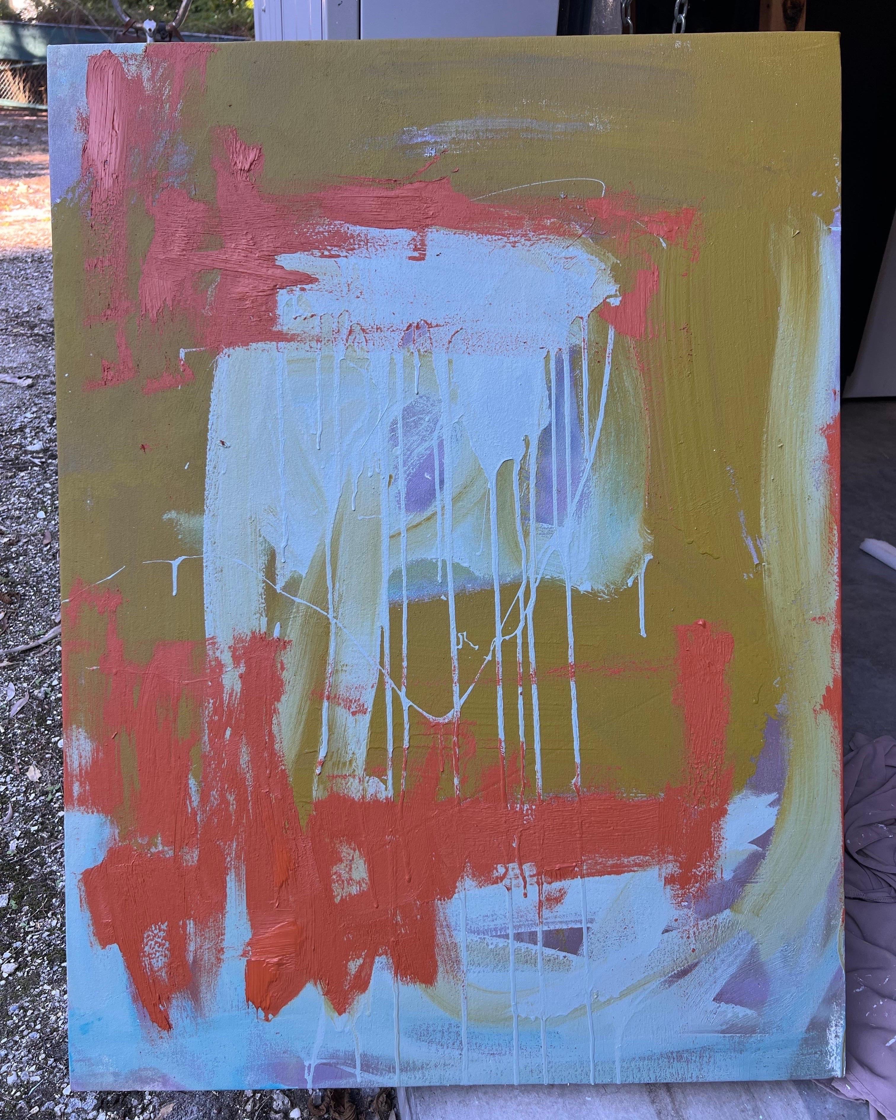 Pittura a tecnica mista su tela dal titolo 
