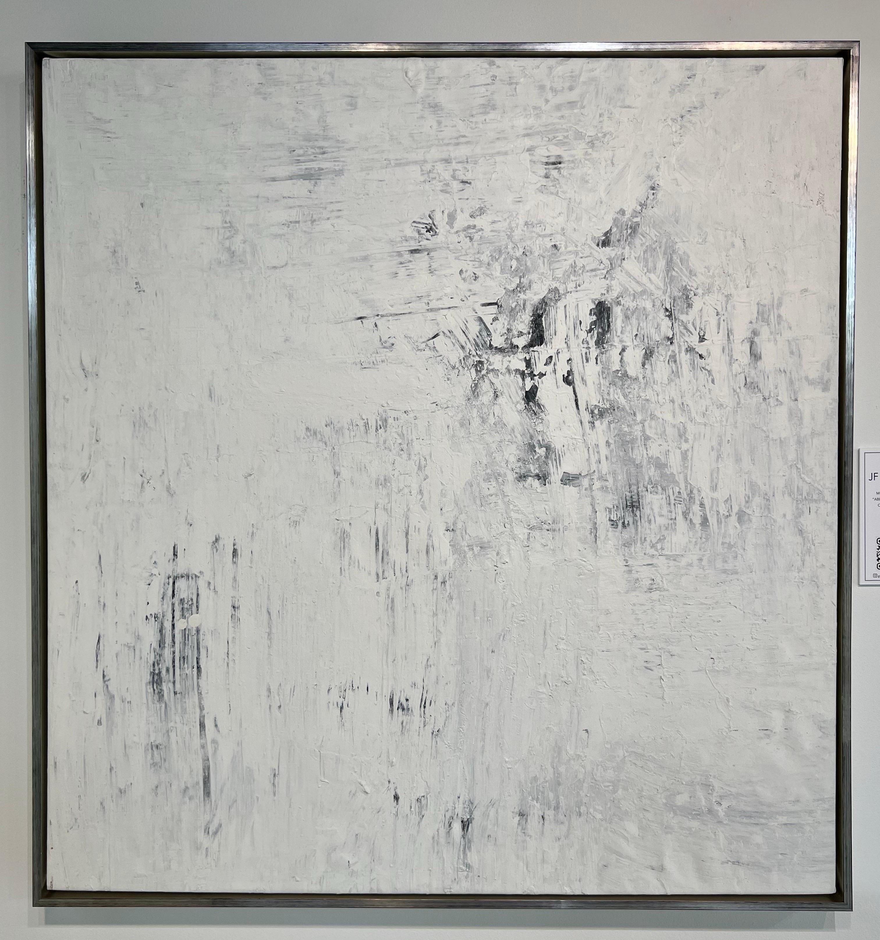 Oil on Canvas Painting Titled “AbEx Whitewash 1” For Sale 13