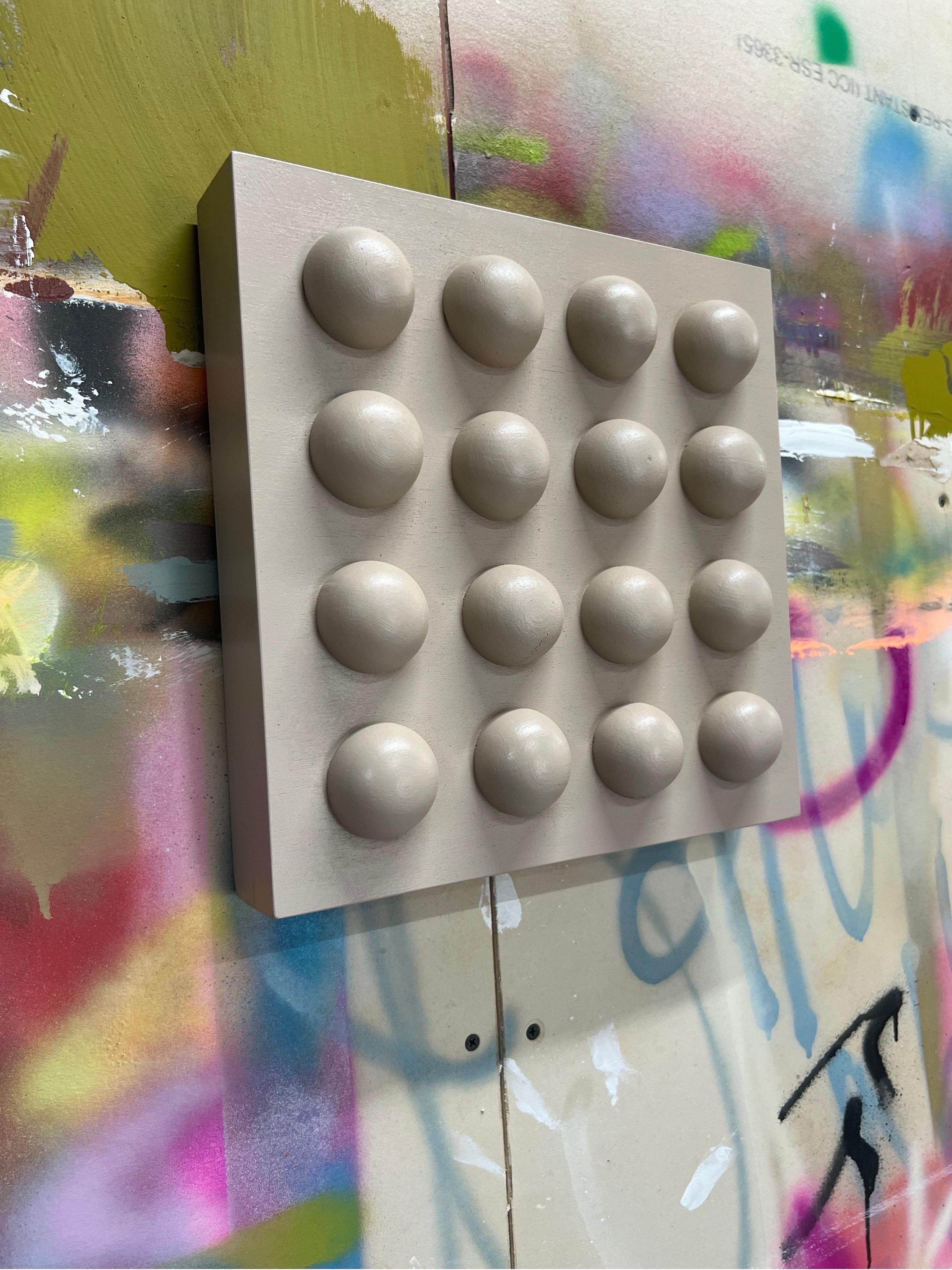 Acrylic Painting on Panel titled “White Chocolate III” 12 x 12 in vendita 8