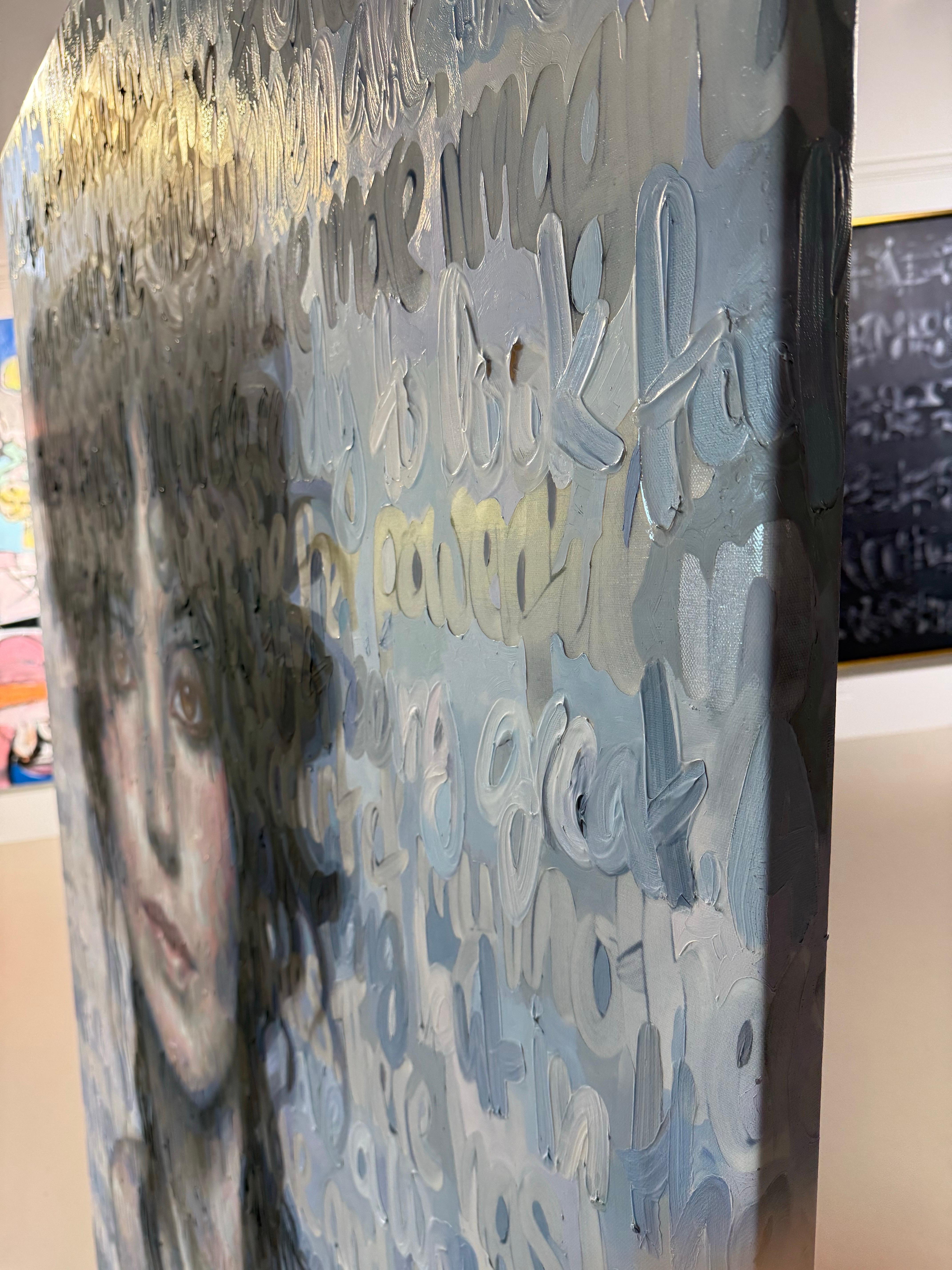 Huile sur toile Cher par Christina Major, 58 x 81 en vente 4