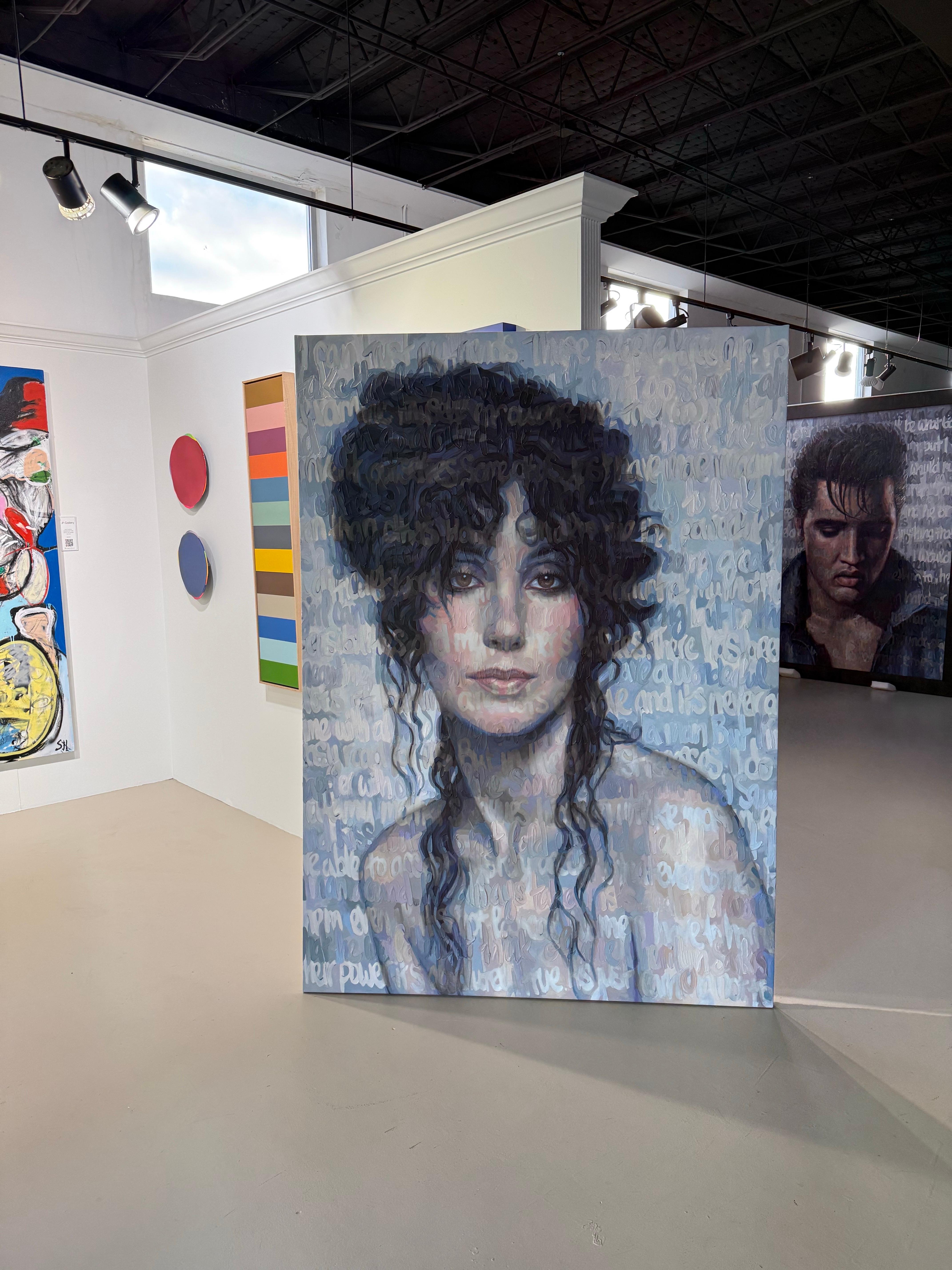 Huile sur toile Cher par Christina Major, 58 x 81 en vente 6