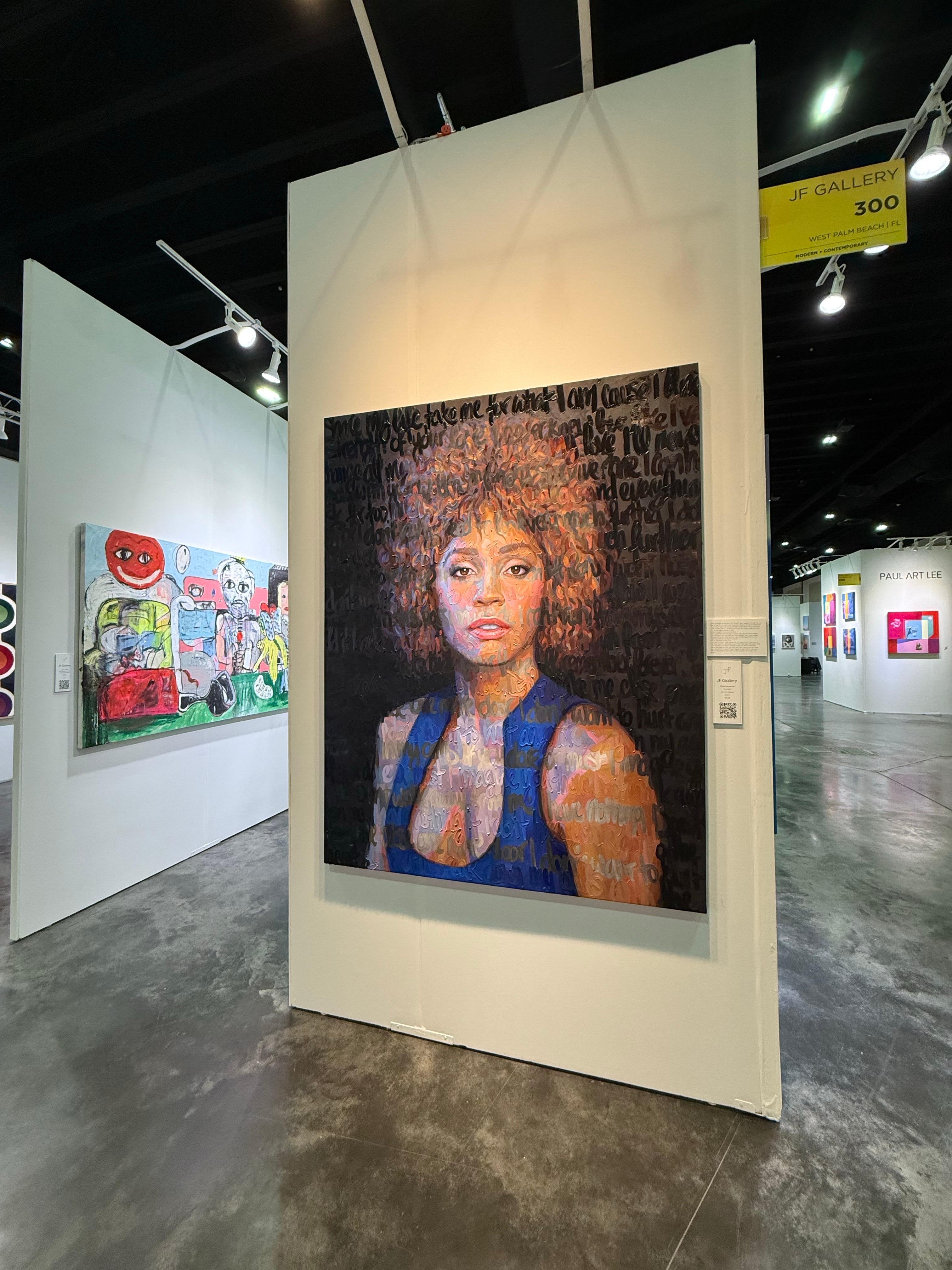 Huile sur toile Whitney par Christina Major, 58 x 74 en vente 2