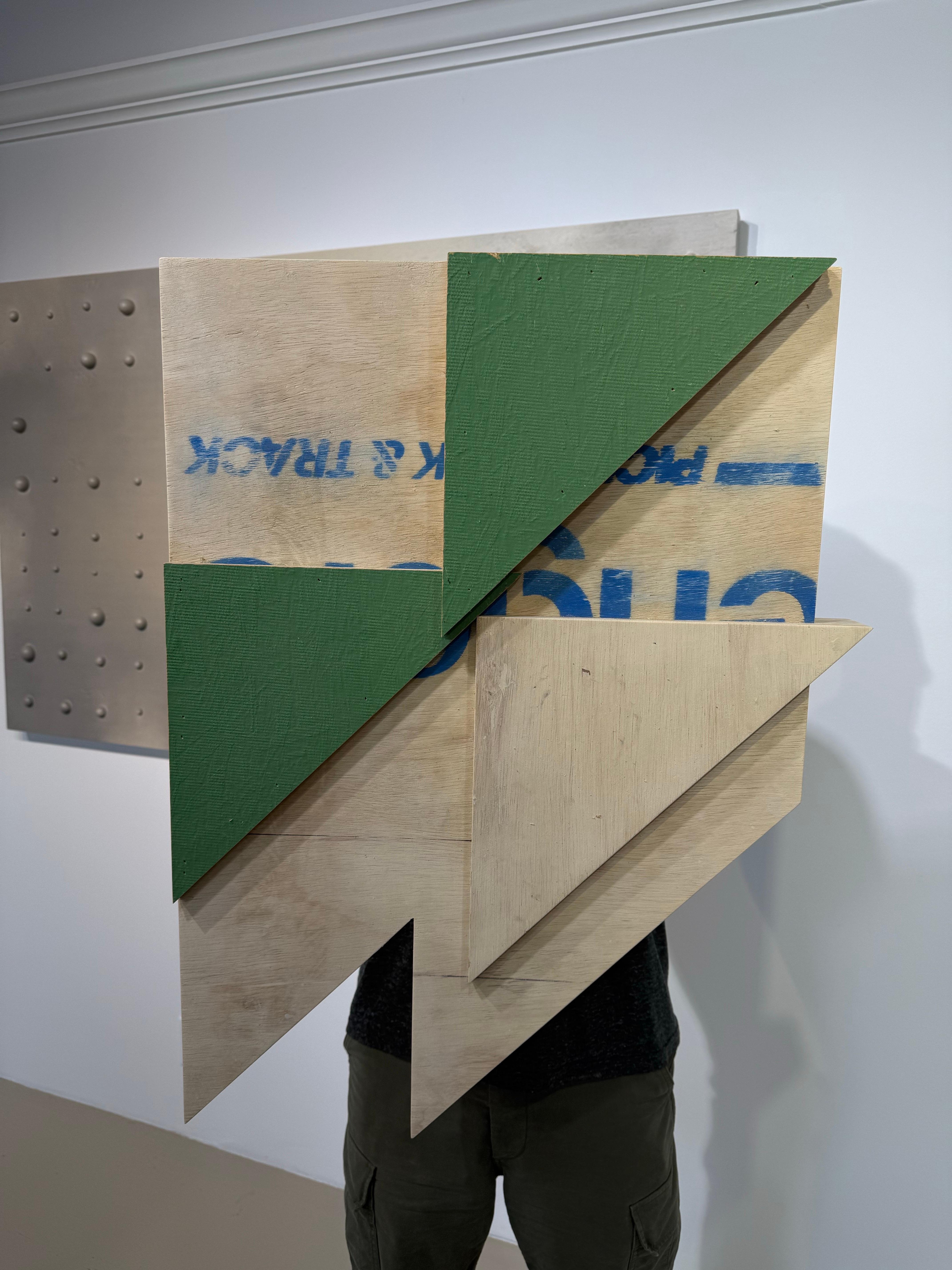 Acrilico e Wood Assemblage Titolo: 