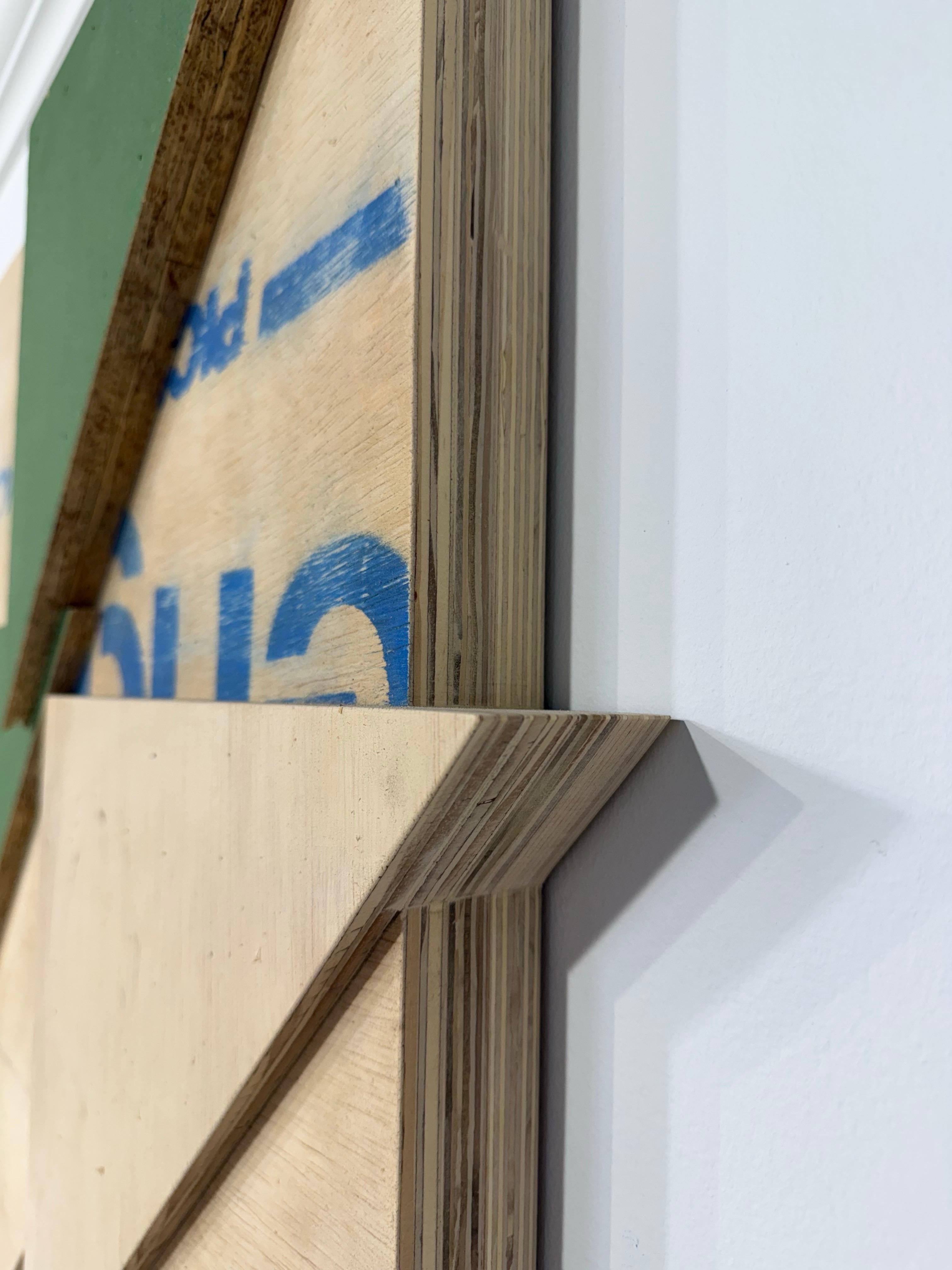Acrilico e Wood Assemblage Titolo: 