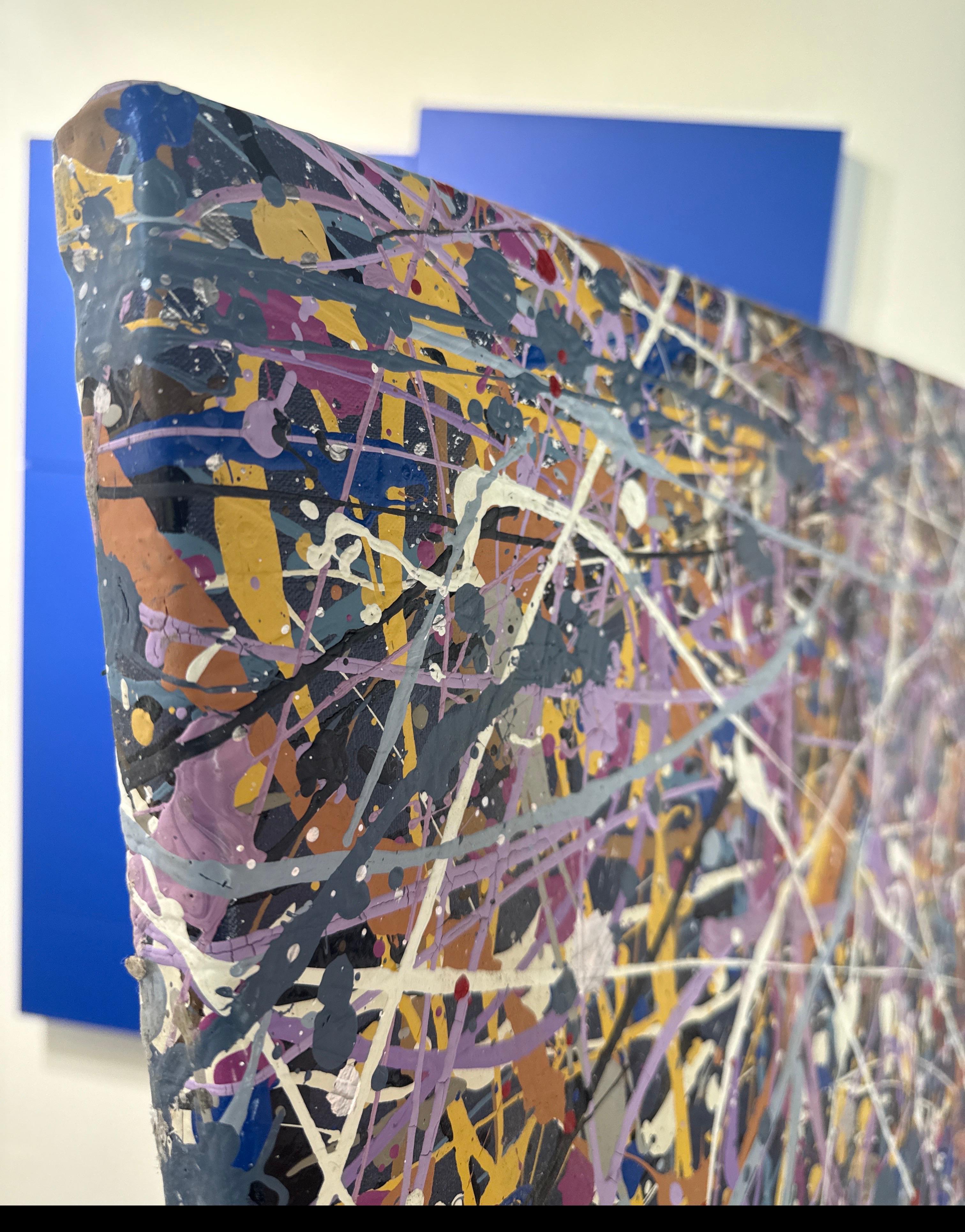 Grande peinture acrylique sur toile de Manuel Roberto en vente 3