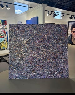 Large Acrylic Painting on Canvas by Manuel Roberto