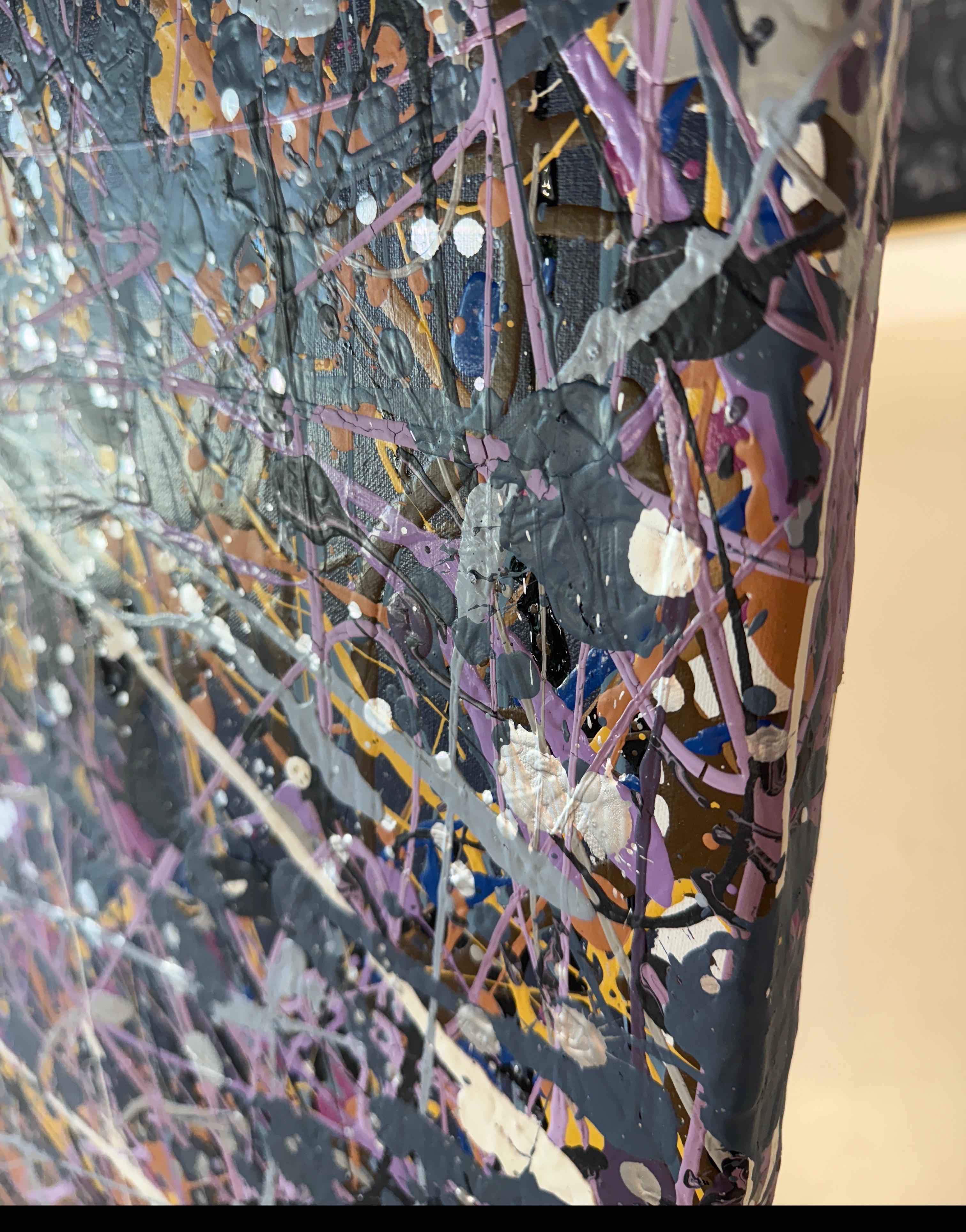 Grande peinture acrylique sur toile de Manuel Roberto en vente 12