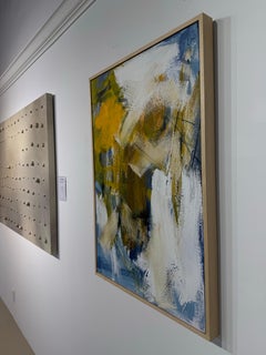 Oil on Canvas Painting Titled “AbEx Yellow Series 114” 24 x 36