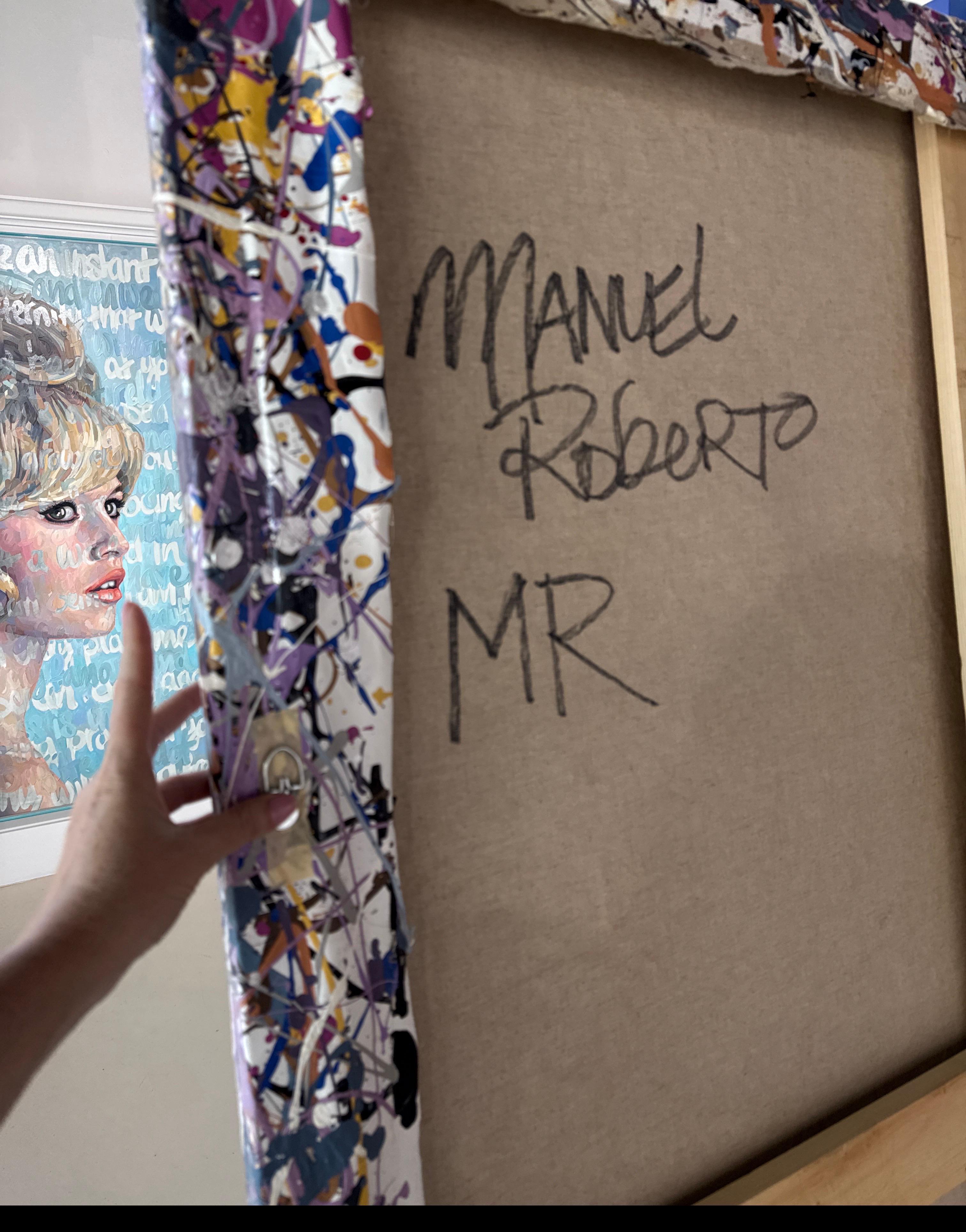 Grande peinture acrylique sur toile de Manuel Roberto en vente 16