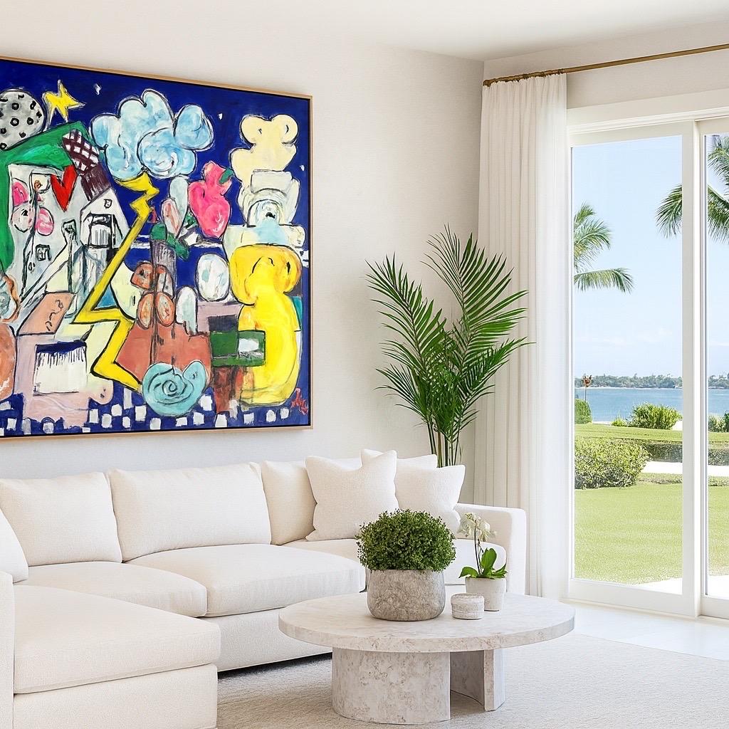 Gemälde in Mischtechnik mit dem Titel 