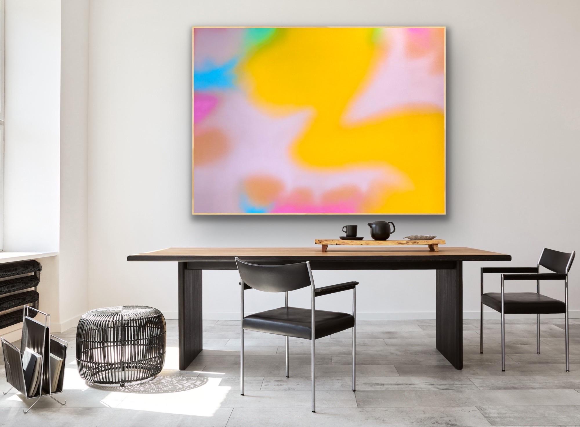 Acrylic Painting on wood Panel Titled “Happy Haze VlI For Sale 10