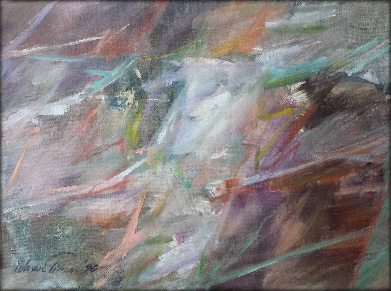 Abstract Painting di Wayne Timm - Pittura a olio intitolata: "Classico