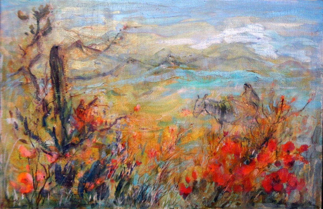 Edna Hibel Landscape Painting - Arizona Desert