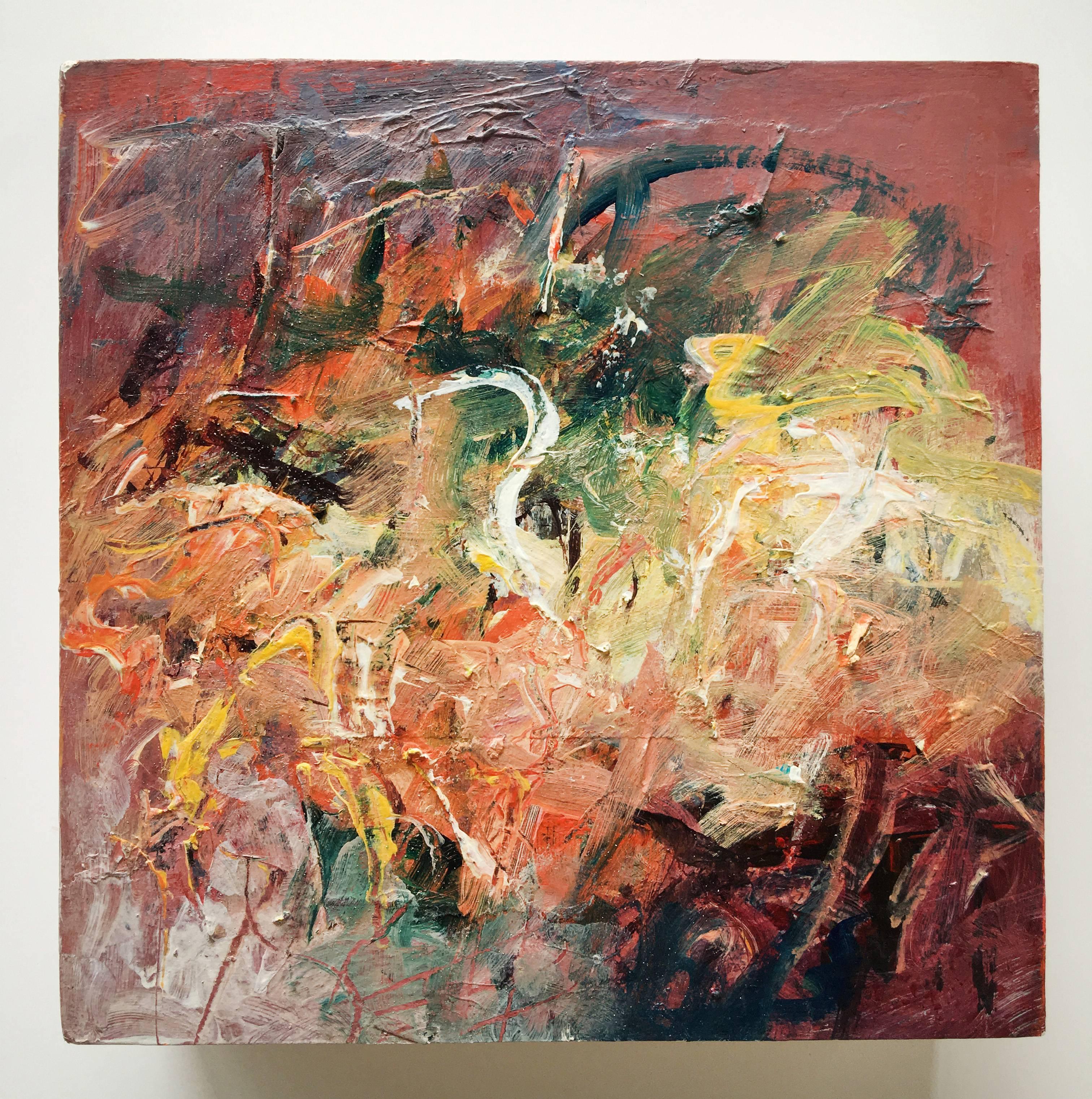 Mary Lou Siefker Abstract Painting - Box Study 1
