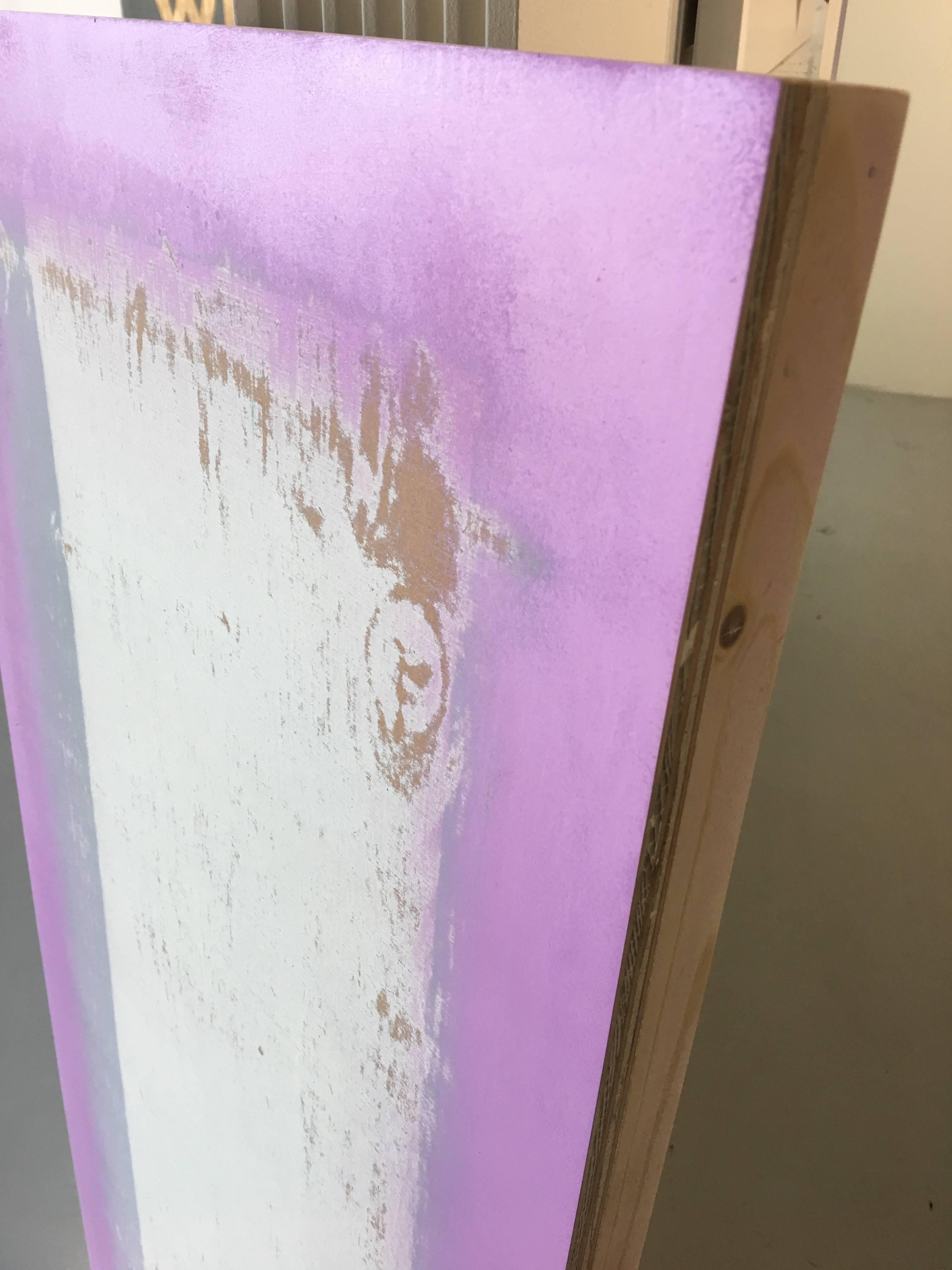 Pittura acrilica minimalista intitolata: Supervene - Painting Color-Field di William Finlayson