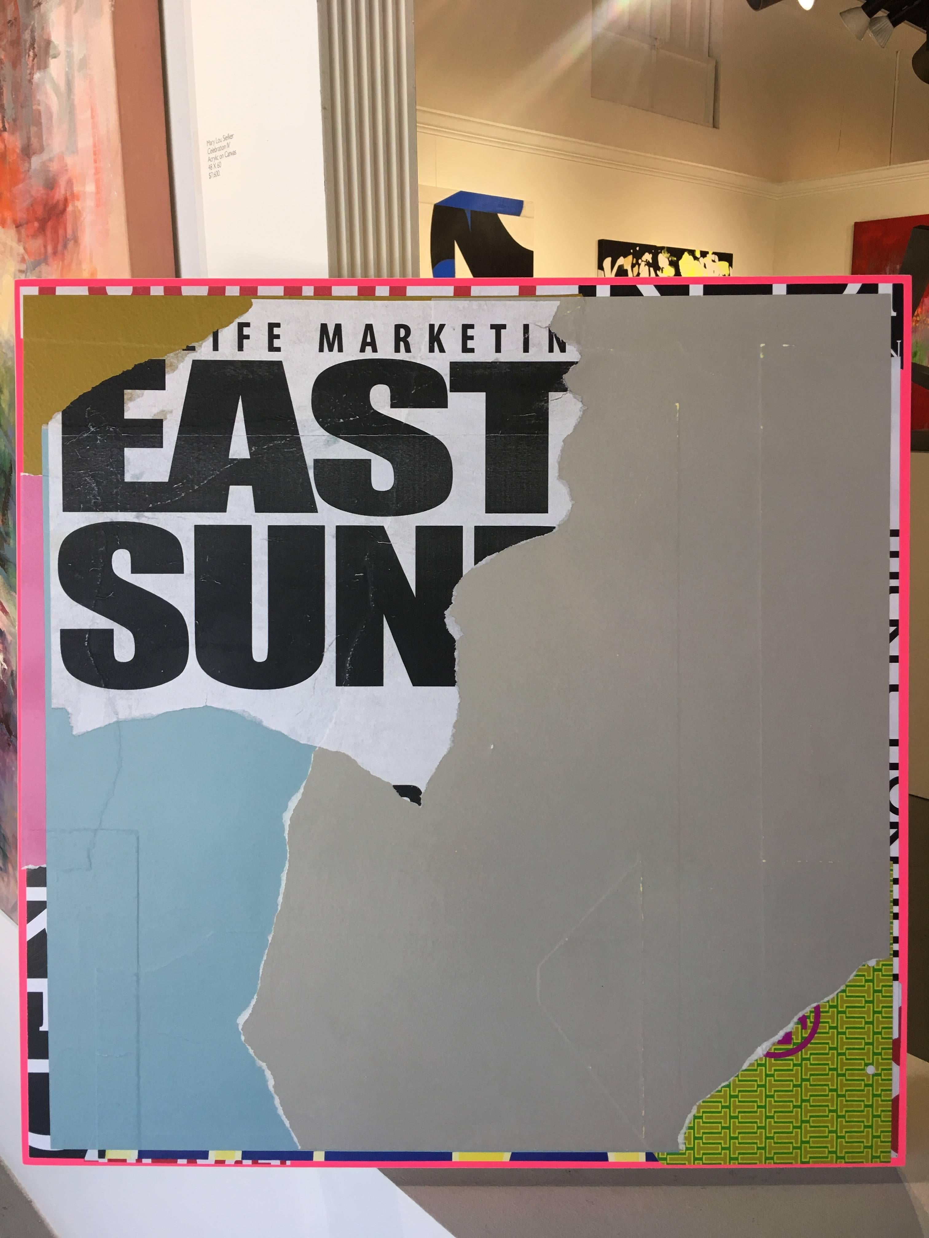 Gemälde in Mischtechnik mit dem Titel „EastSide“ im Angebot 1