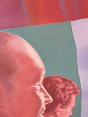 Olio su tela dal titolo: Il caso di Goof e Spoof