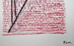 Abstract Mixed Media Drawing - Mid 20th Century by Rem Raymond Coninckx Belgium
