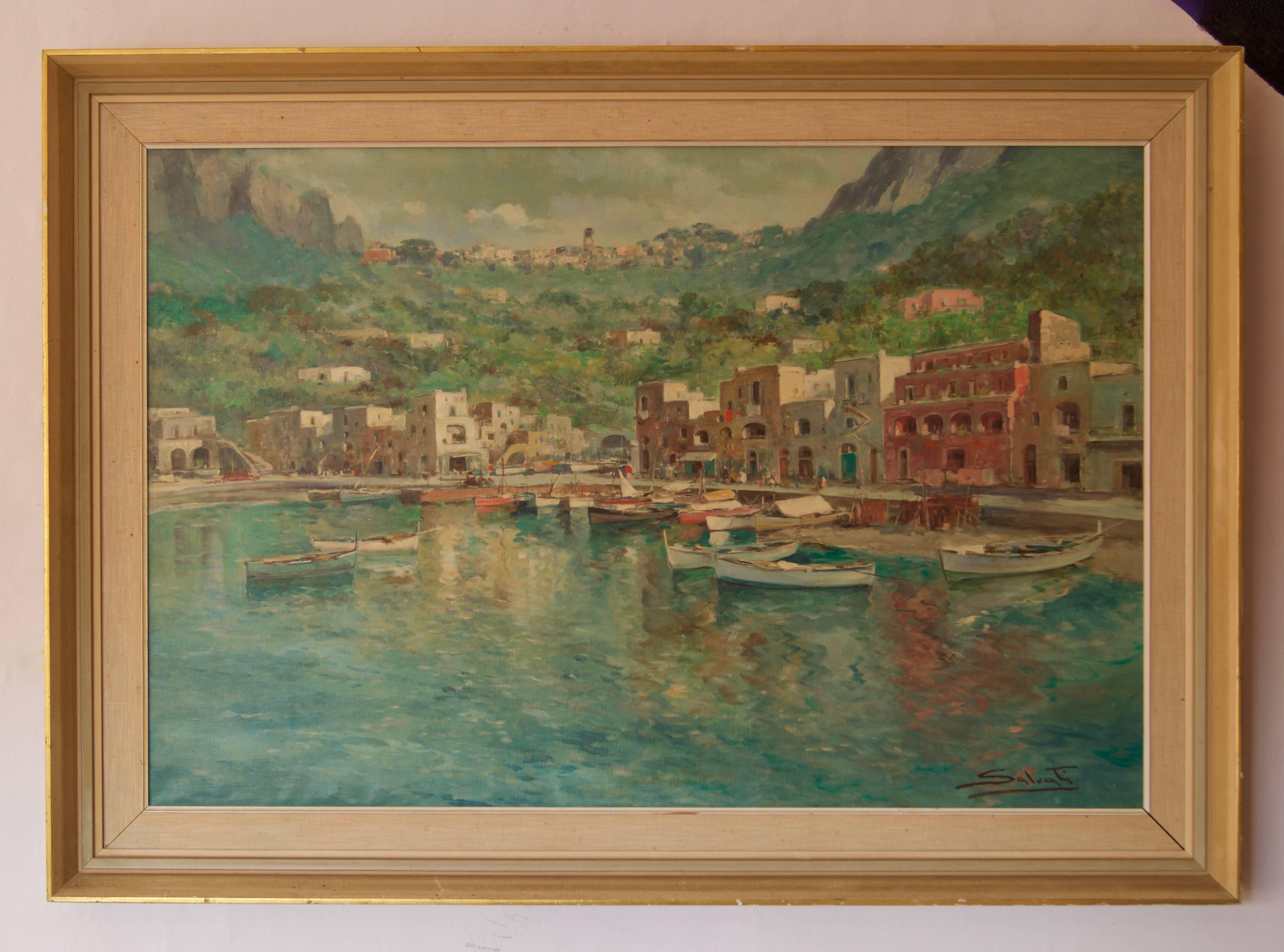 Capri - Painting by Giuseppe Salvati