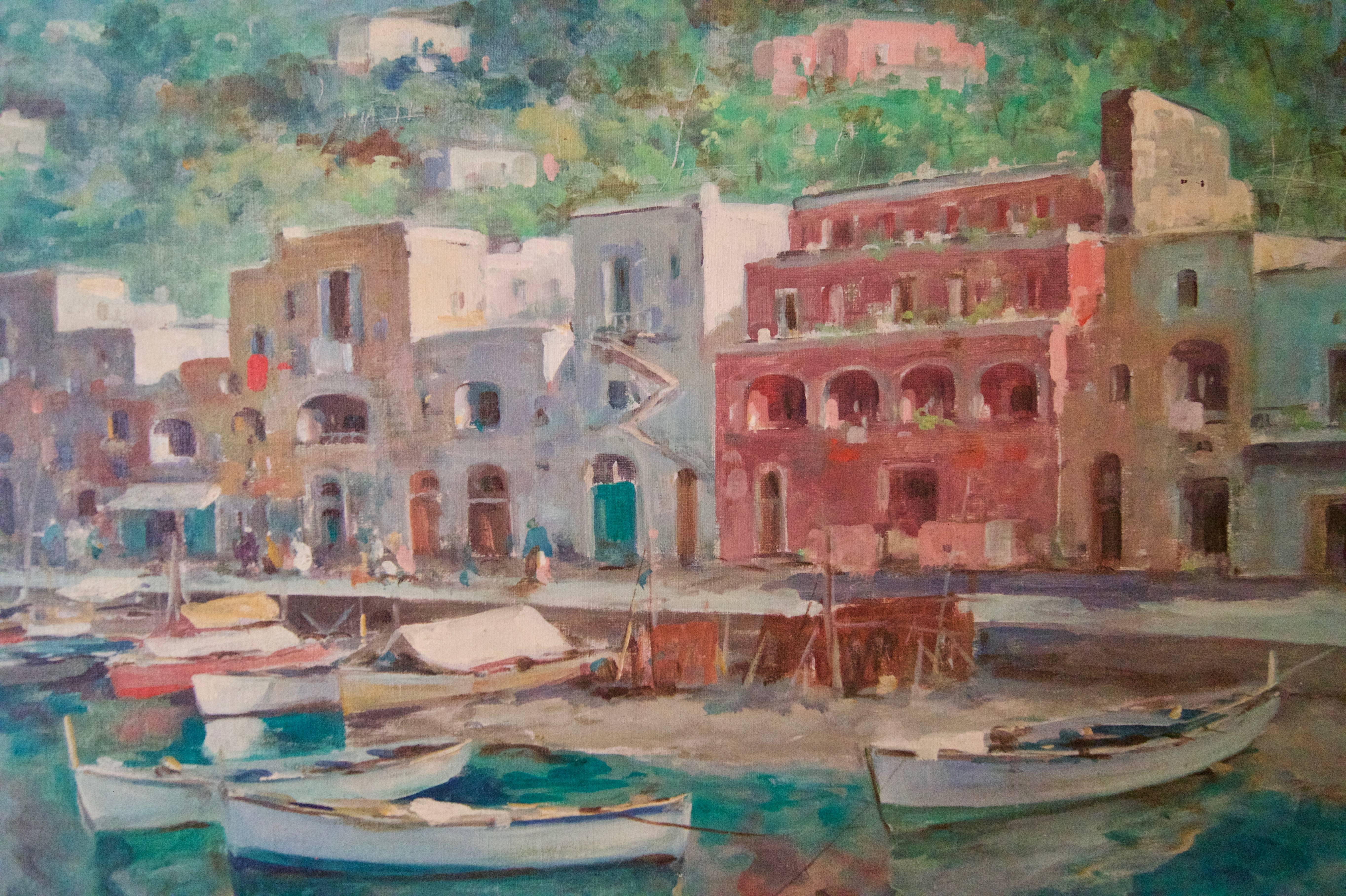 Capri - Impressionist Painting by Giuseppe Salvati