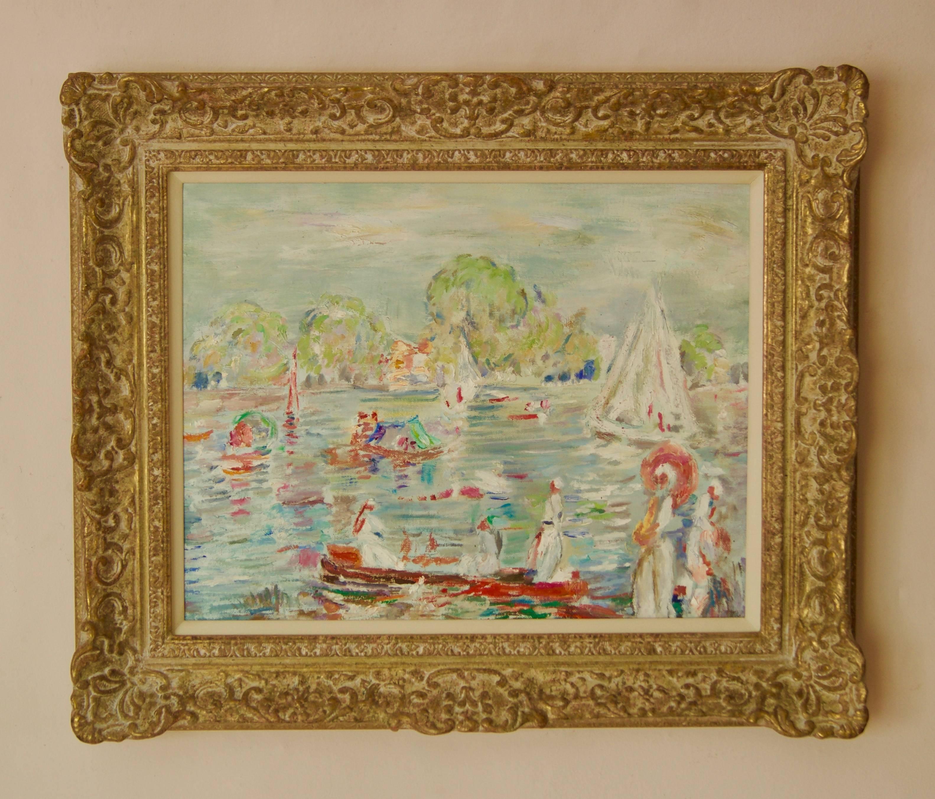 Henley Regatta - Painting by Michael Quirke